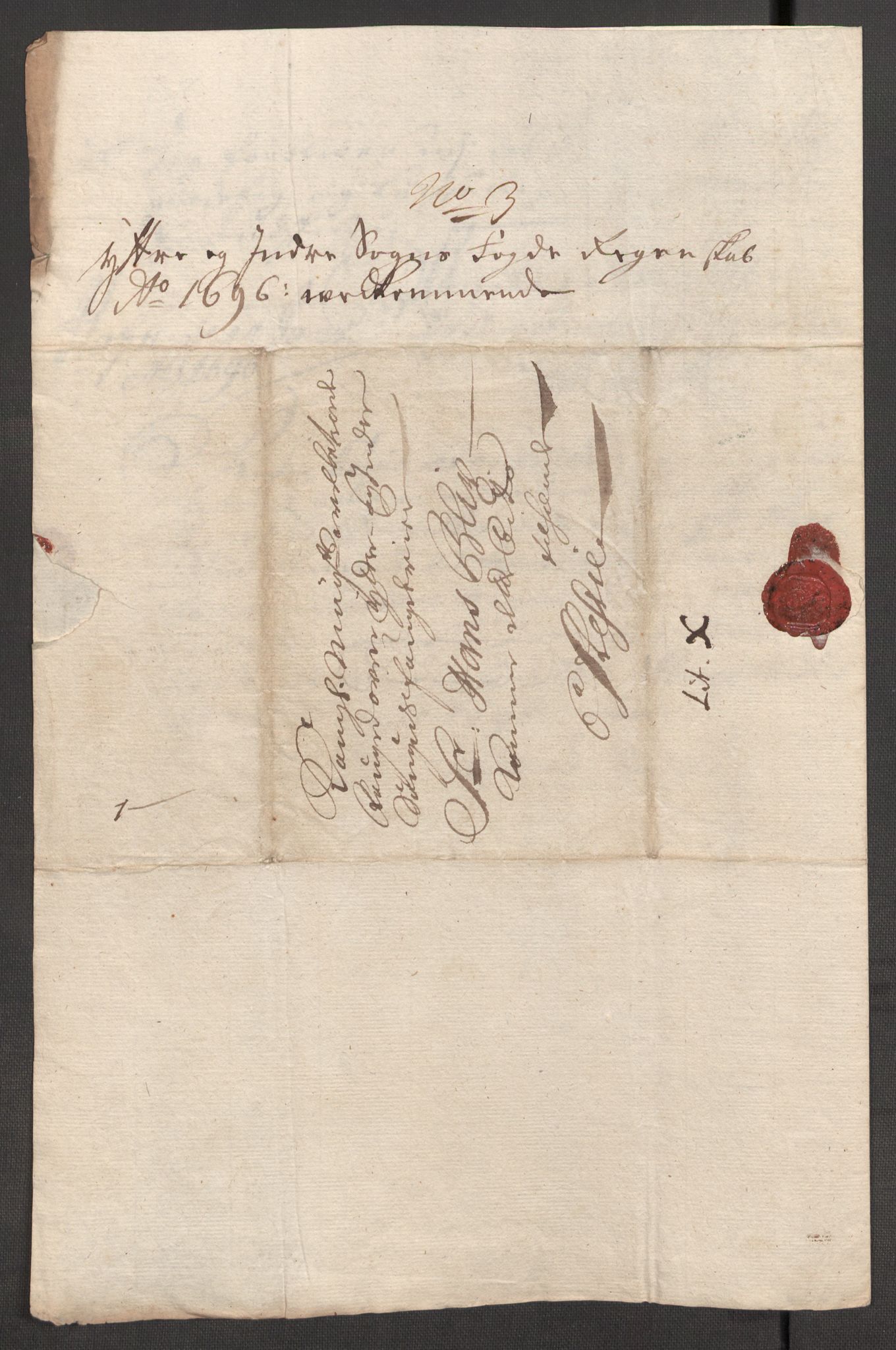 Rentekammeret inntil 1814, Reviderte regnskaper, Fogderegnskap, AV/RA-EA-4092/R52/L3309: Fogderegnskap Sogn, 1696-1697, p. 227