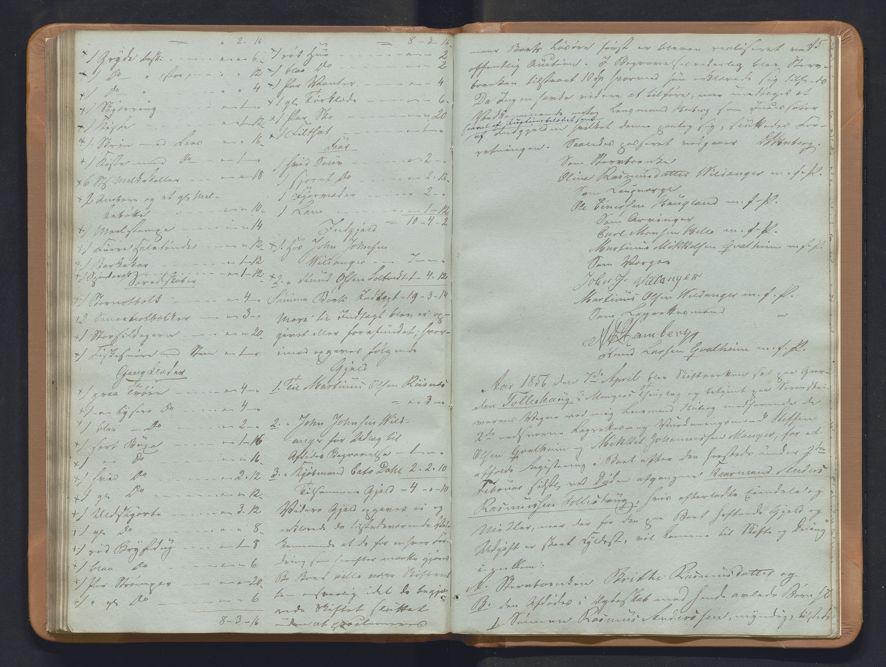 Nordhordland sorenskrivar, SAB/A-2901/1/H/Hb/L0018: Registreringsprotokollar, 1853-1856, p. 85