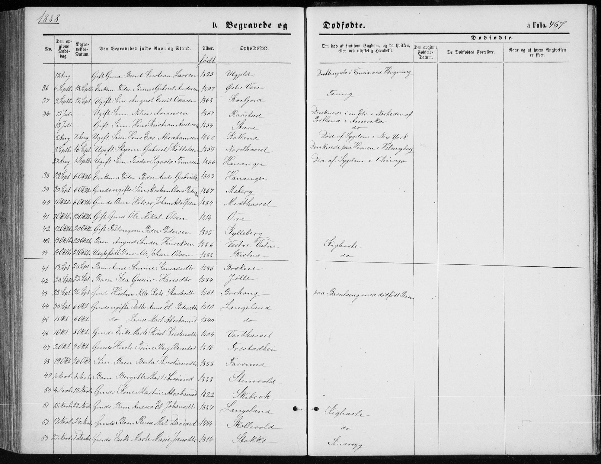 Lista sokneprestkontor, AV/SAK-1111-0027/F/Fb/L0004: Parish register (copy) no. B 4, 1877-1891, p. 467