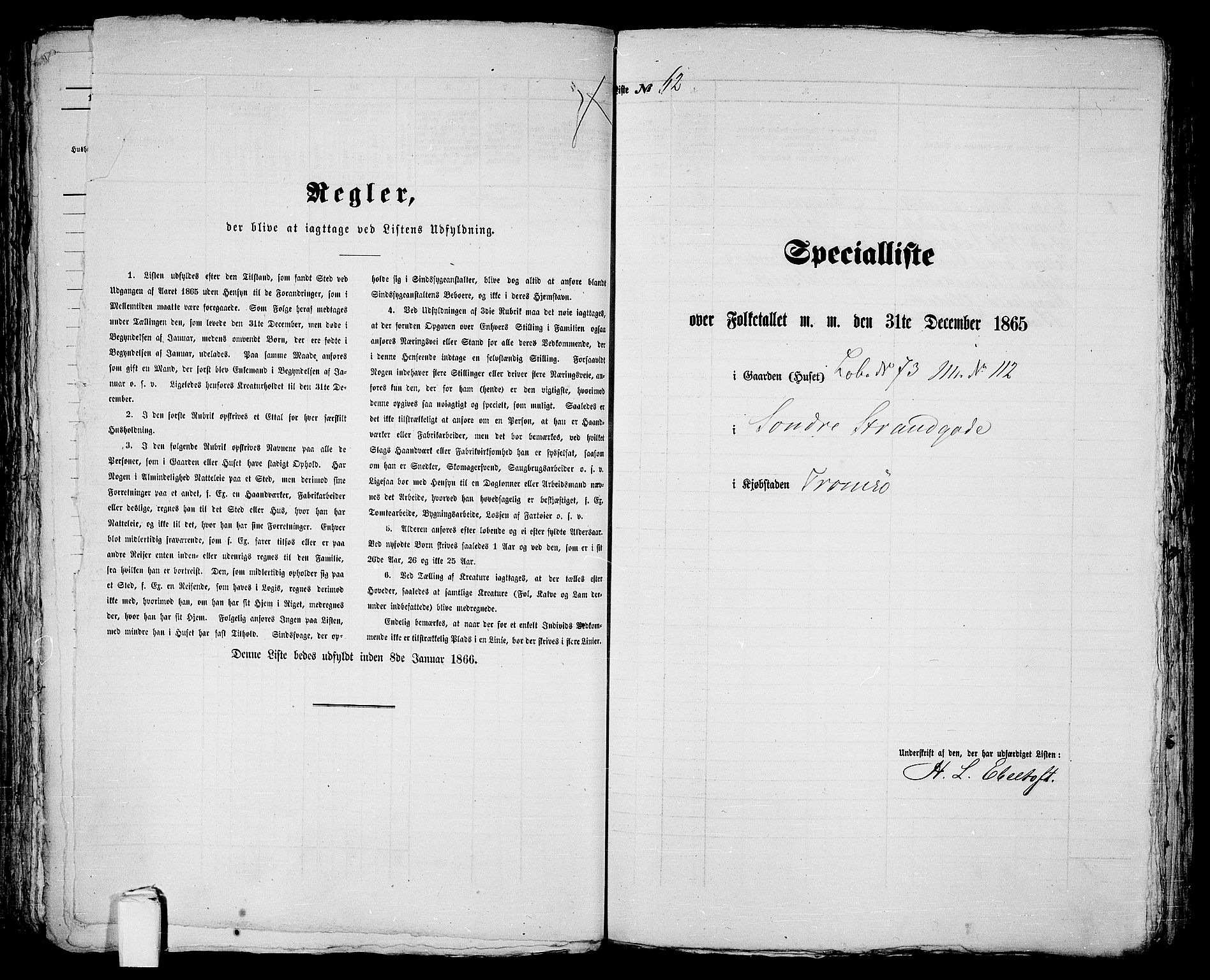 RA, 1865 census for Tromsø, 1865, p. 133