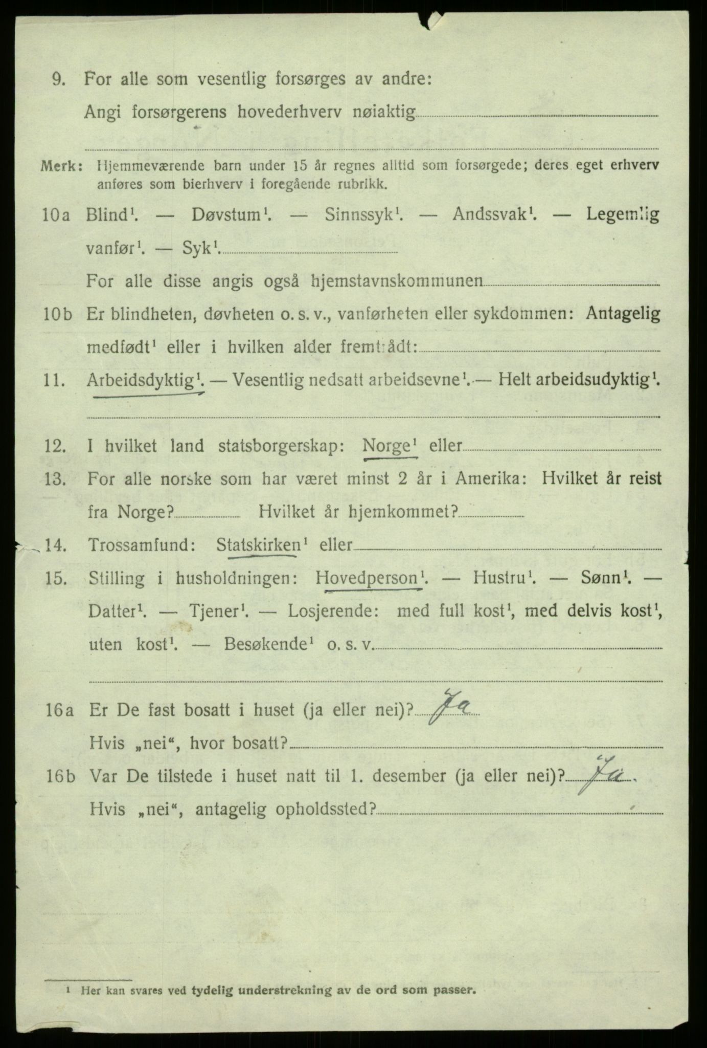 SAB, 1920 census for Sogndal, 1920, p. 7712