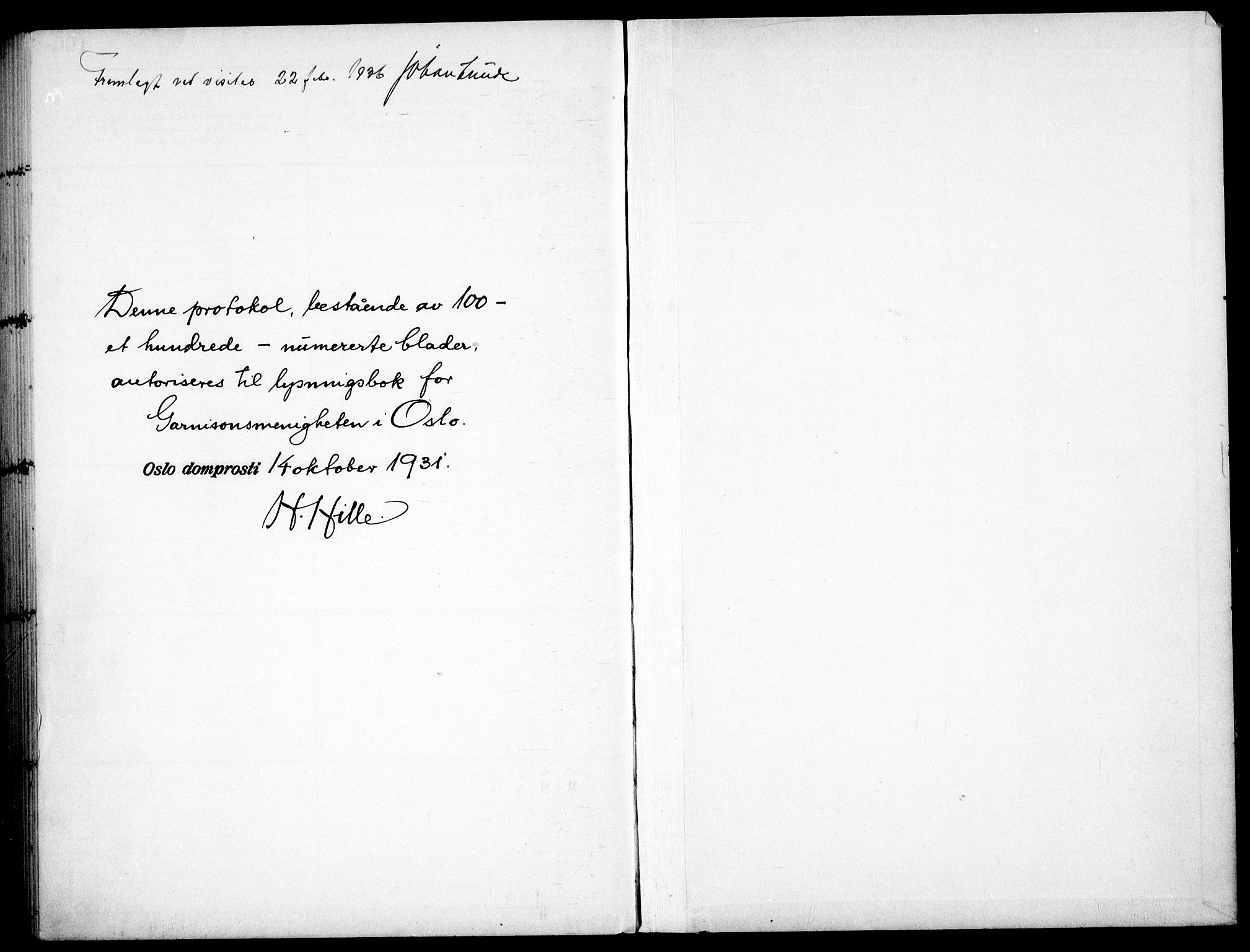 Garnisonsmenigheten Kirkebøker, SAO/A-10846/H/Ha/L0011: Banns register no. I 11, 1932-1936