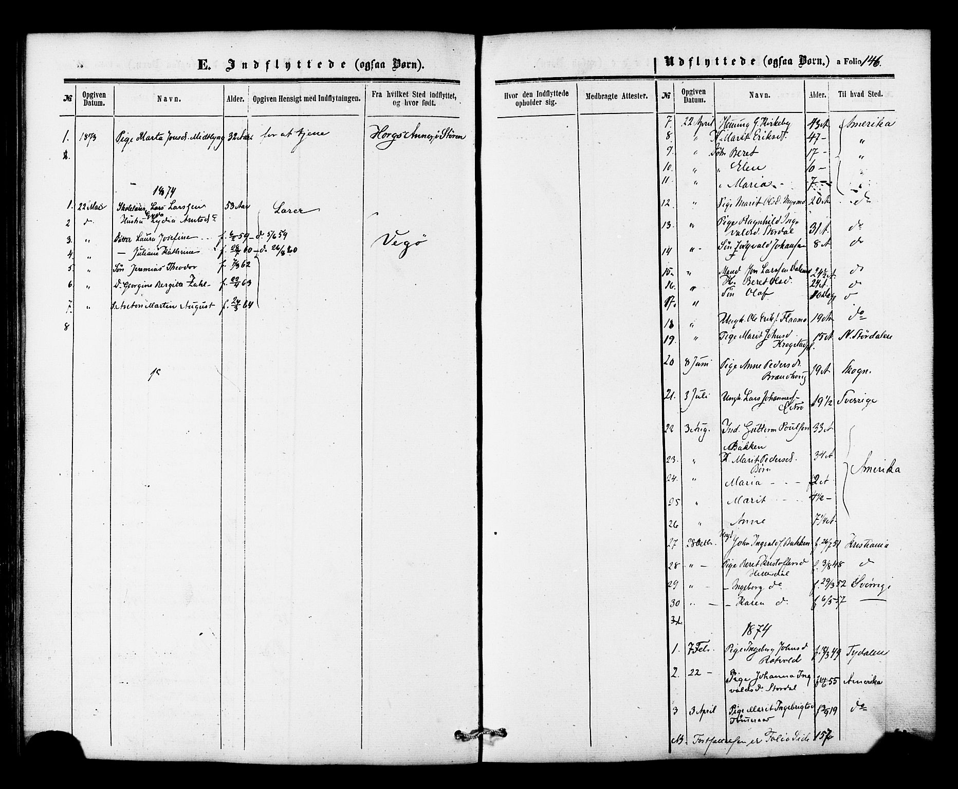 Ministerialprotokoller, klokkerbøker og fødselsregistre - Nord-Trøndelag, SAT/A-1458/706/L0041: Parish register (official) no. 706A02, 1862-1877, p. 146