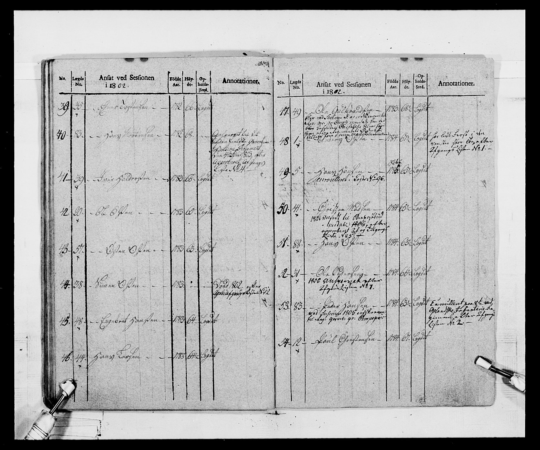 Generalitets- og kommissariatskollegiet, Det kongelige norske kommissariatskollegium, AV/RA-EA-5420/E/Eh/L0068: Opplandske nasjonale infanteriregiment, 1802-1805, p. 531