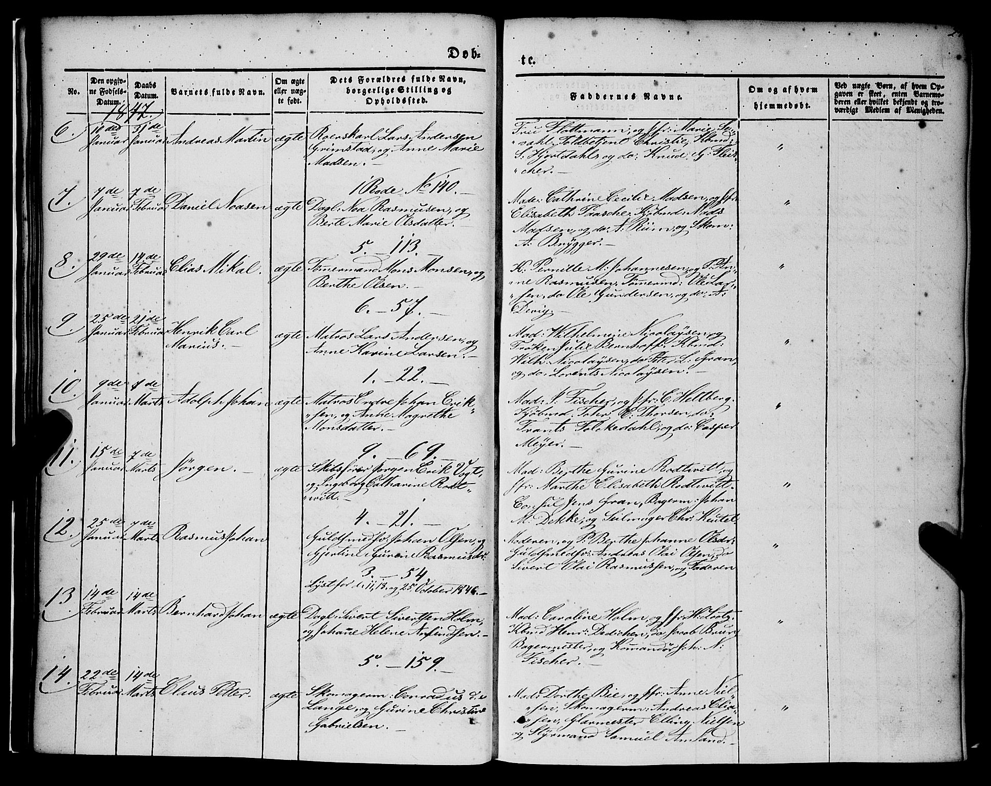 Nykirken Sokneprestembete, AV/SAB-A-77101/H/Haa/L0014: Parish register (official) no. B 1, 1844-1858, p. 24