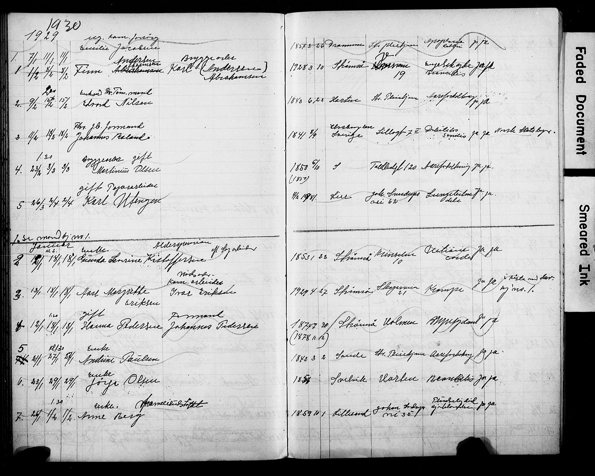 Strømsø kirkebøker, AV/SAKO-A-246/Y/Ya/L0008: Parish register draft no. I 8, 1916-1931