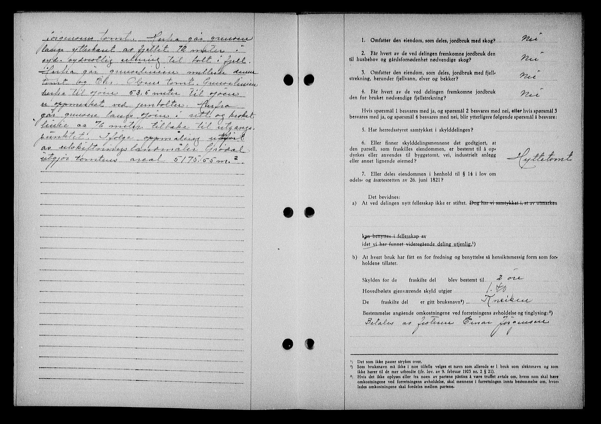 Nedenes sorenskriveri, AV/SAK-1221-0006/G/Gb/Gba/L0048: Mortgage book no. A-II, 1940-1941, Diary no: : 866/1941