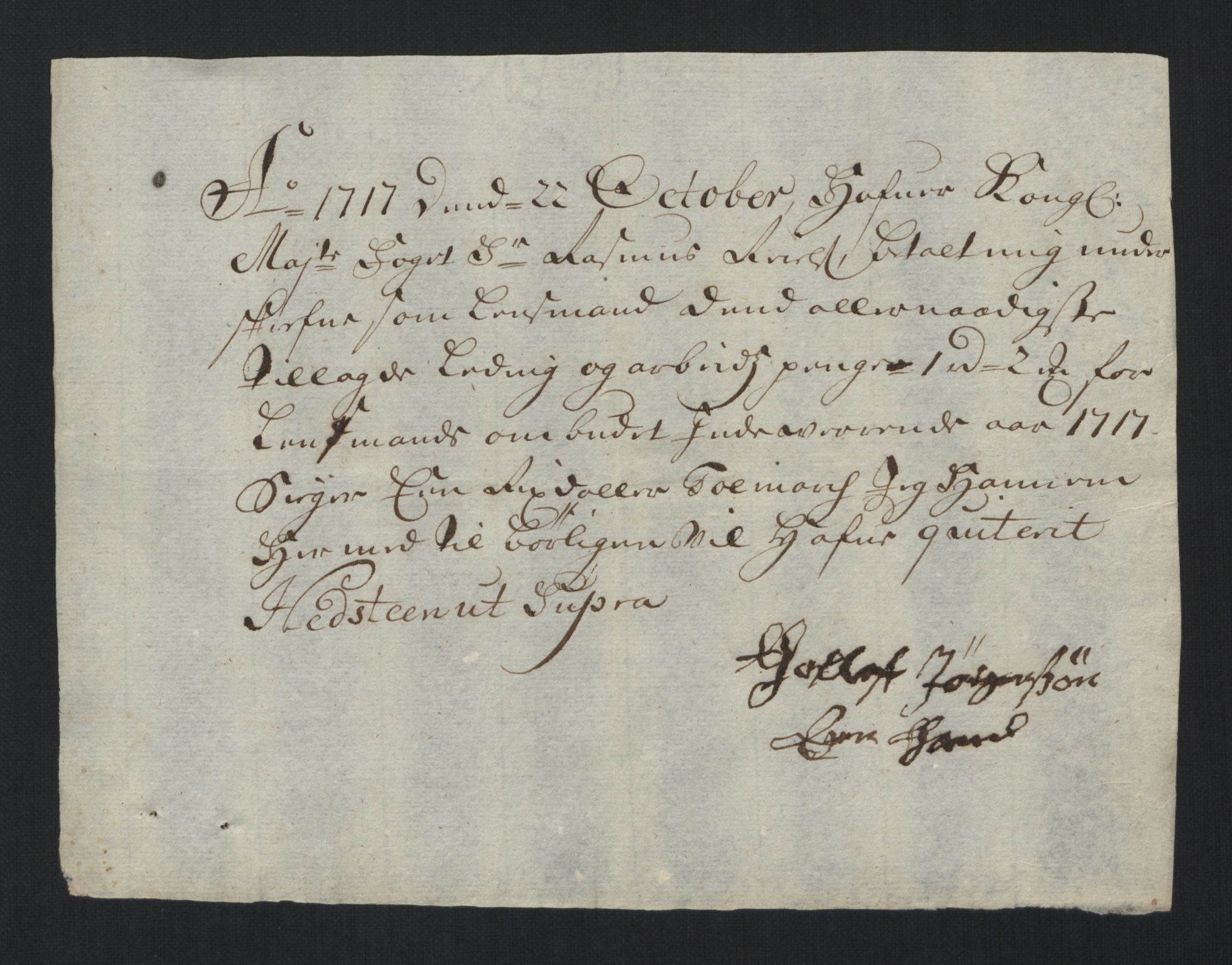 Rentekammeret inntil 1814, Reviderte regnskaper, Fogderegnskap, RA/EA-4092/R40/L2452: Fogderegnskap Råbyggelag, 1716-1717, p. 313