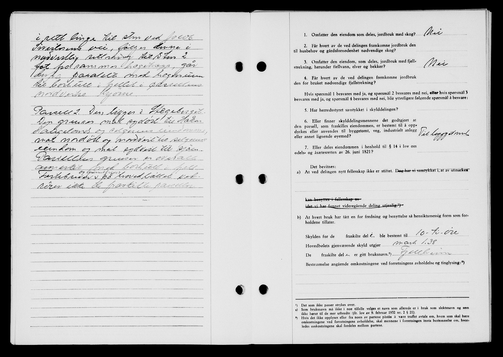 Flekkefjord sorenskriveri, SAK/1221-0001/G/Gb/Gba/L0063: Mortgage book no. A-11, 1947-1948, Diary no: : 1103/1947