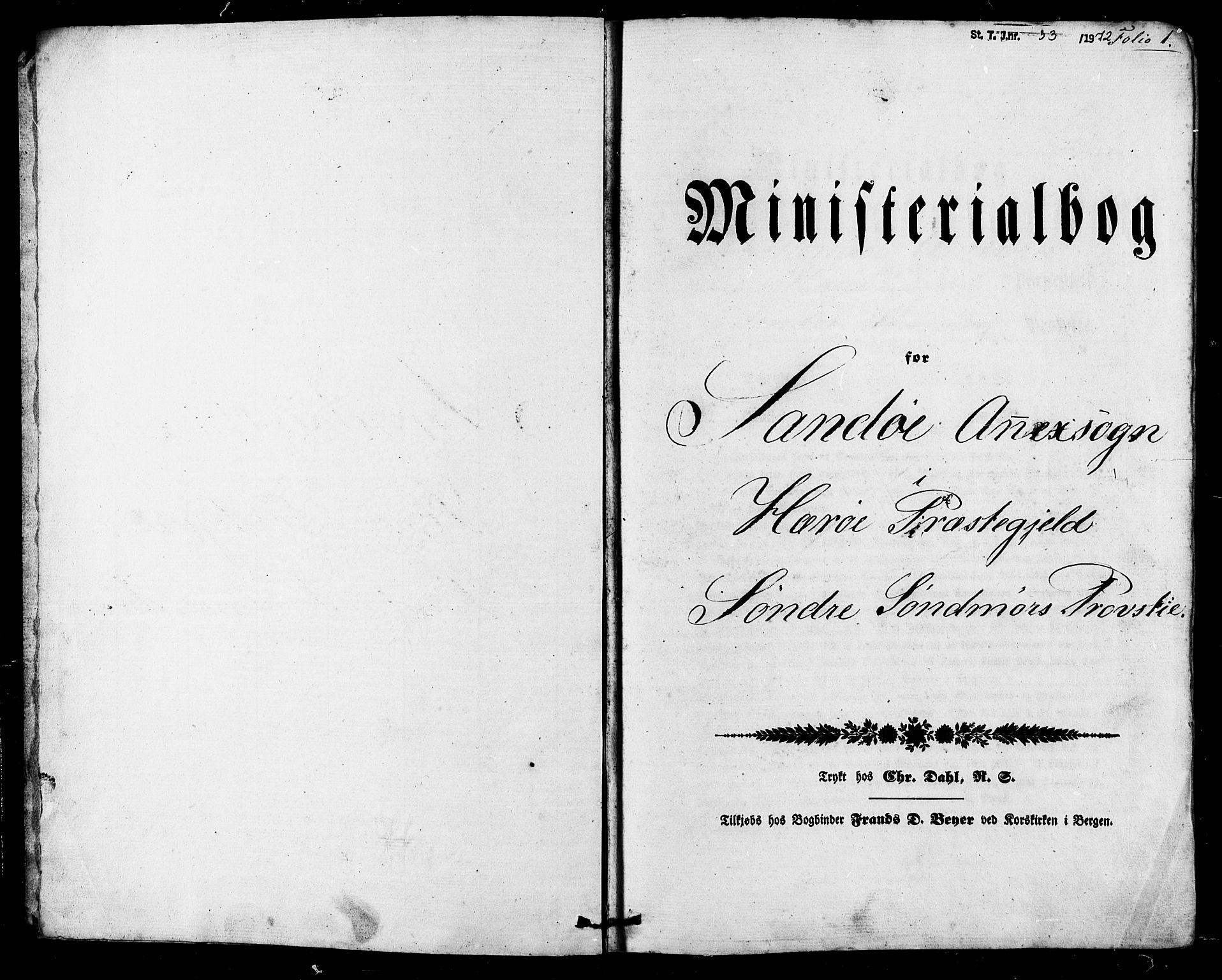 Ministerialprotokoller, klokkerbøker og fødselsregistre - Møre og Romsdal, SAT/A-1454/503/L0034: Parish register (official) no. 503A02, 1841-1884, p. 1