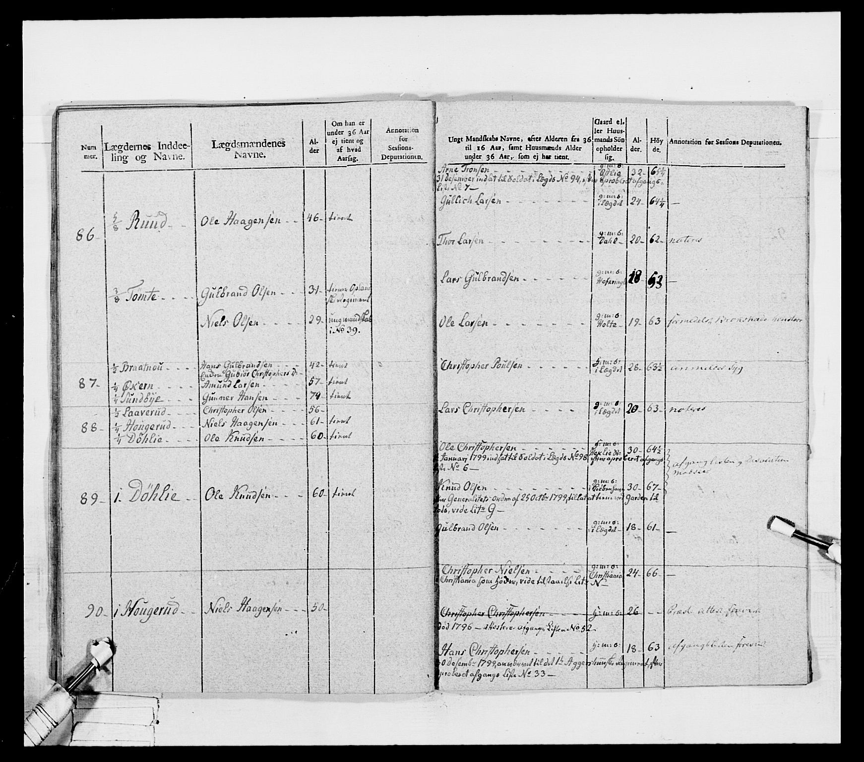 Generalitets- og kommissariatskollegiet, Det kongelige norske kommissariatskollegium, AV/RA-EA-5420/E/Eh/L0040: 1. Akershusiske nasjonale infanteriregiment, 1792-1800, p. 529