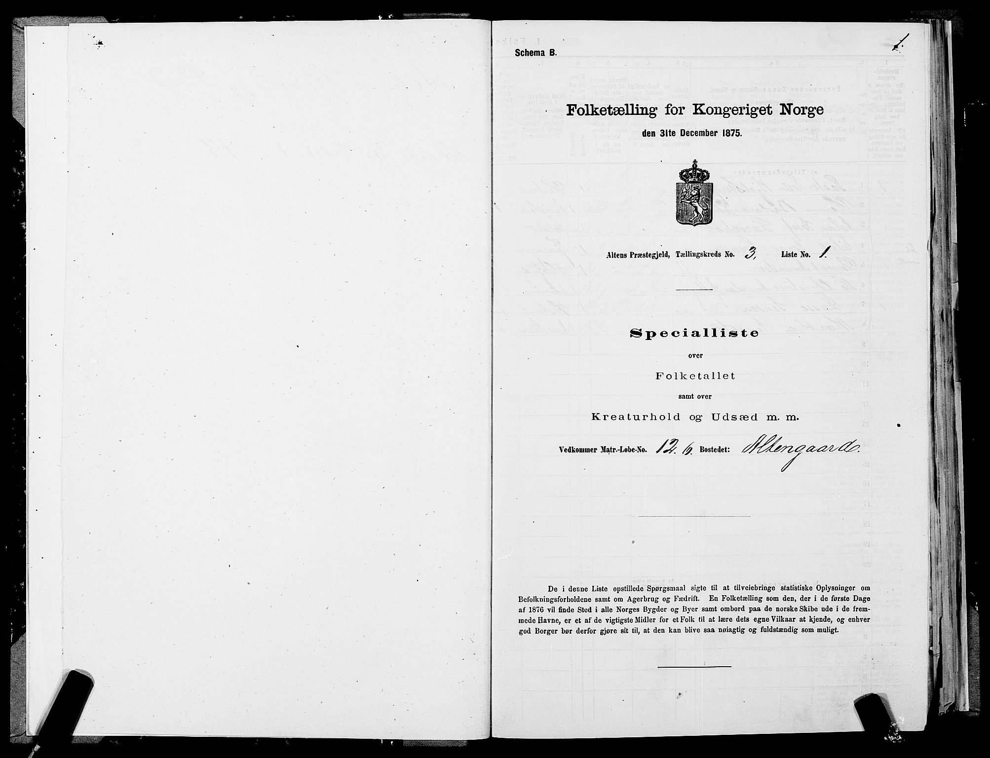 SATØ, 1875 census for 2012P Alta, 1875, p. 2001