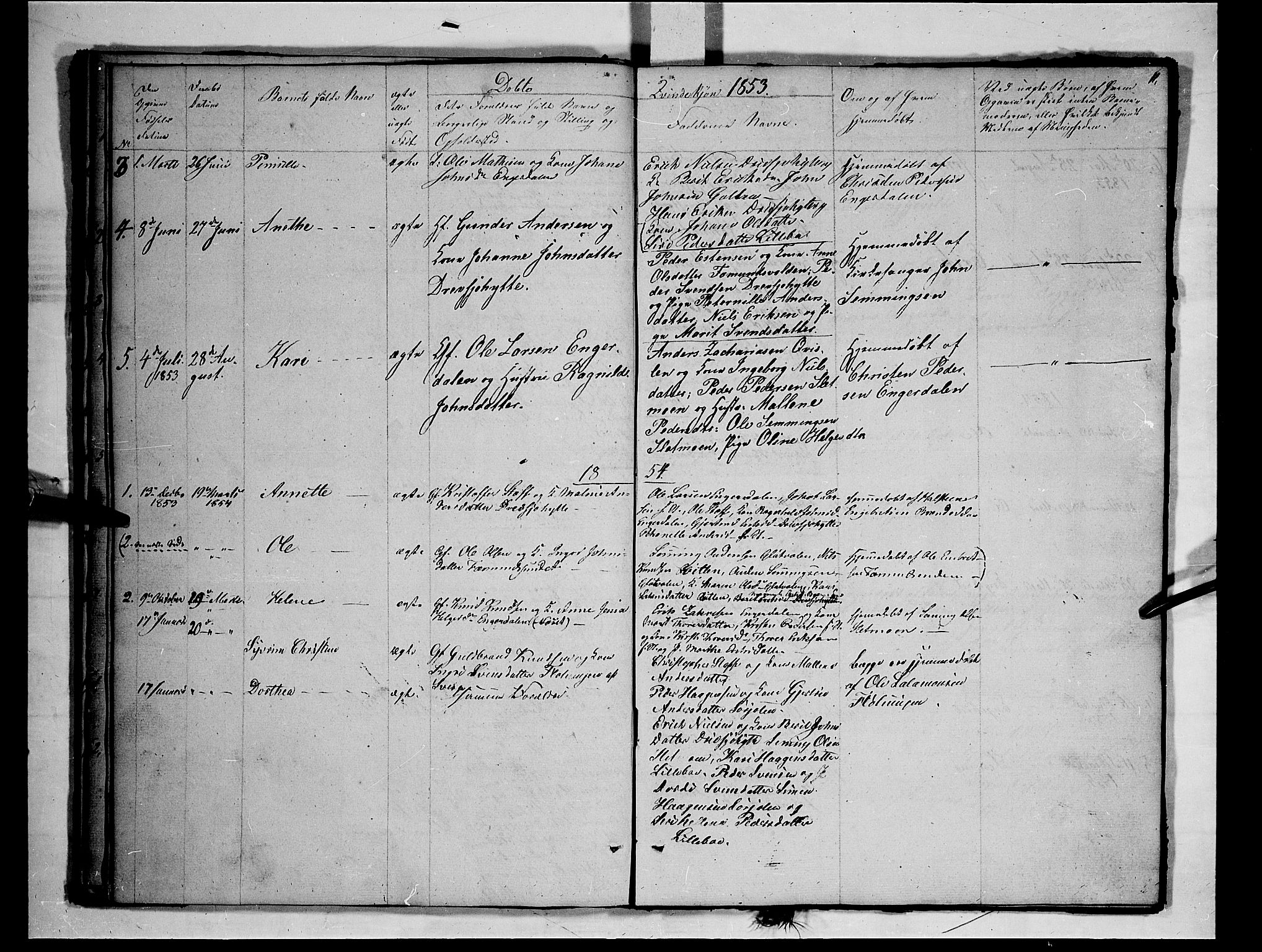 Rendalen prestekontor, SAH/PREST-054/H/Ha/Hab/L0001: Parish register (copy) no. 1, 1847-1857, p. 11