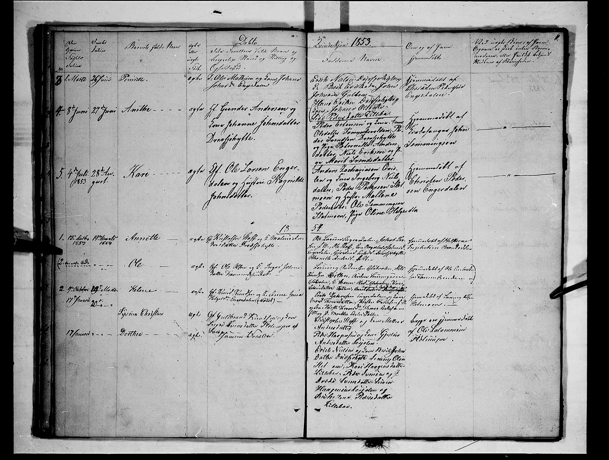 Rendalen prestekontor, AV/SAH-PREST-054/H/Ha/Hab/L0001: Parish register (copy) no. 1, 1847-1857, p. 11