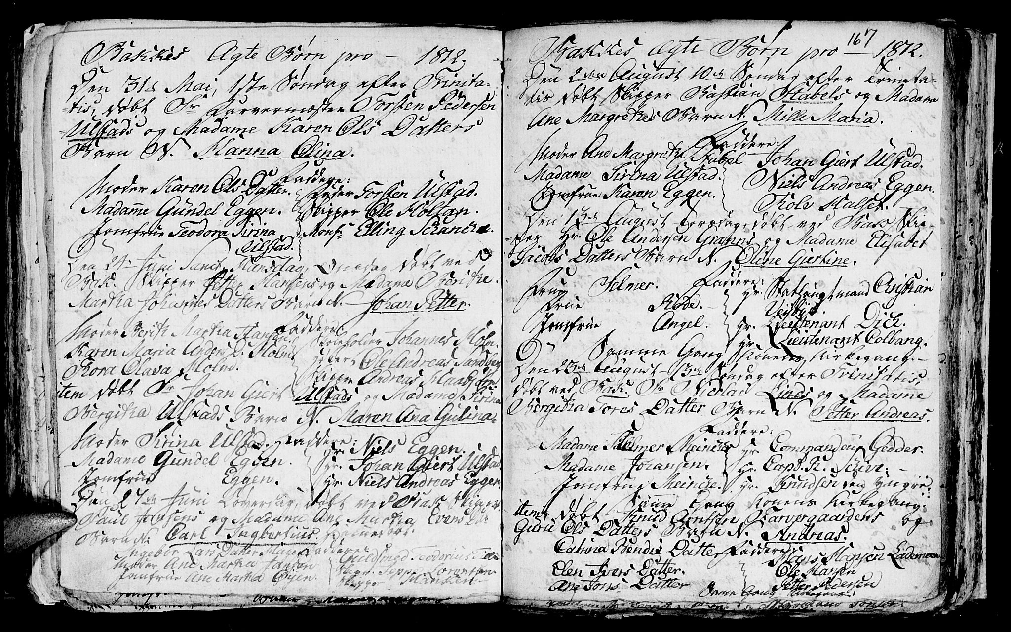 Ministerialprotokoller, klokkerbøker og fødselsregistre - Sør-Trøndelag, AV/SAT-A-1456/604/L0218: Parish register (copy) no. 604C01, 1754-1819, p. 167