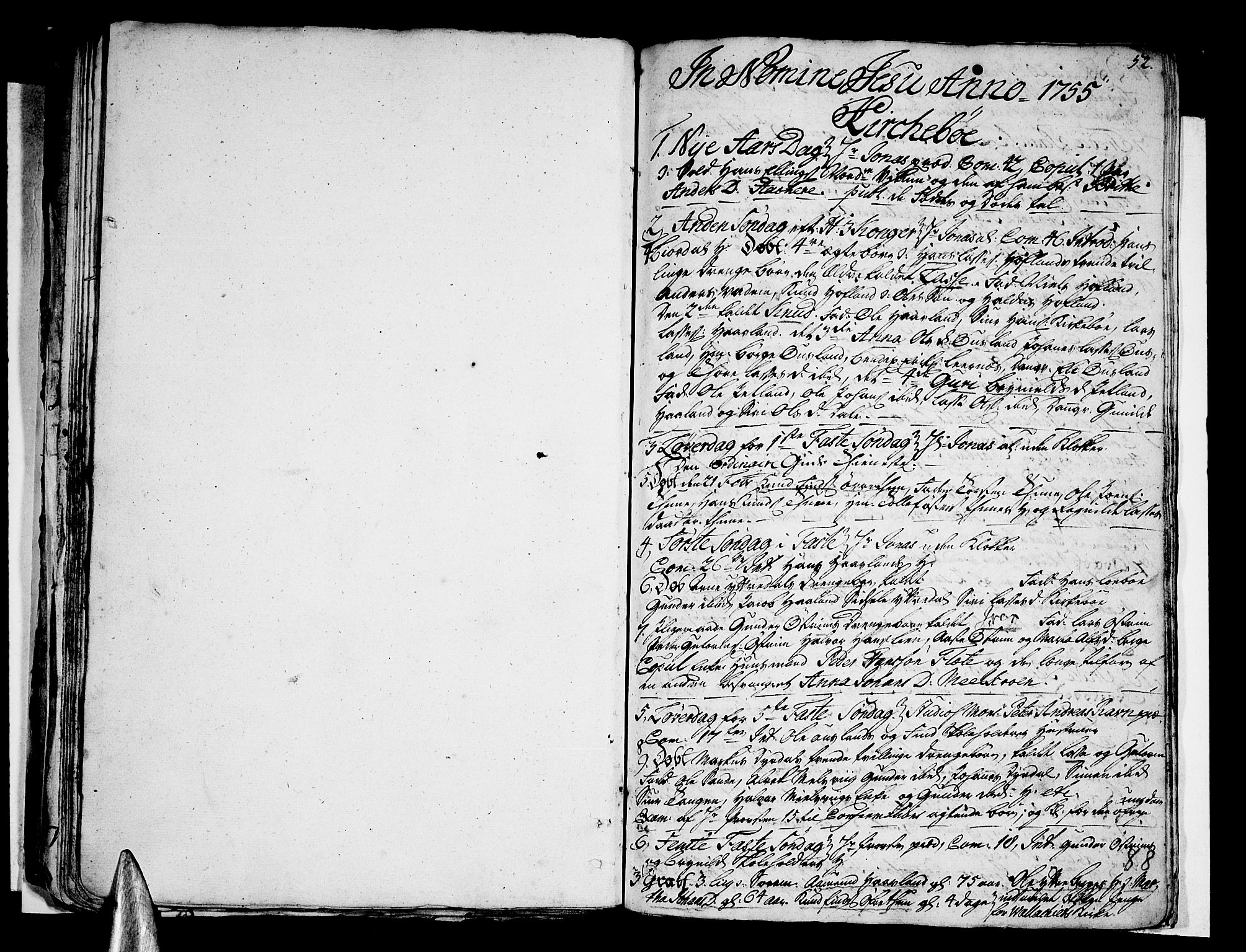 Vik sokneprestembete, SAB/A-81501: Parish register (official) no. A 3 /3, 1755-1771, p. 88