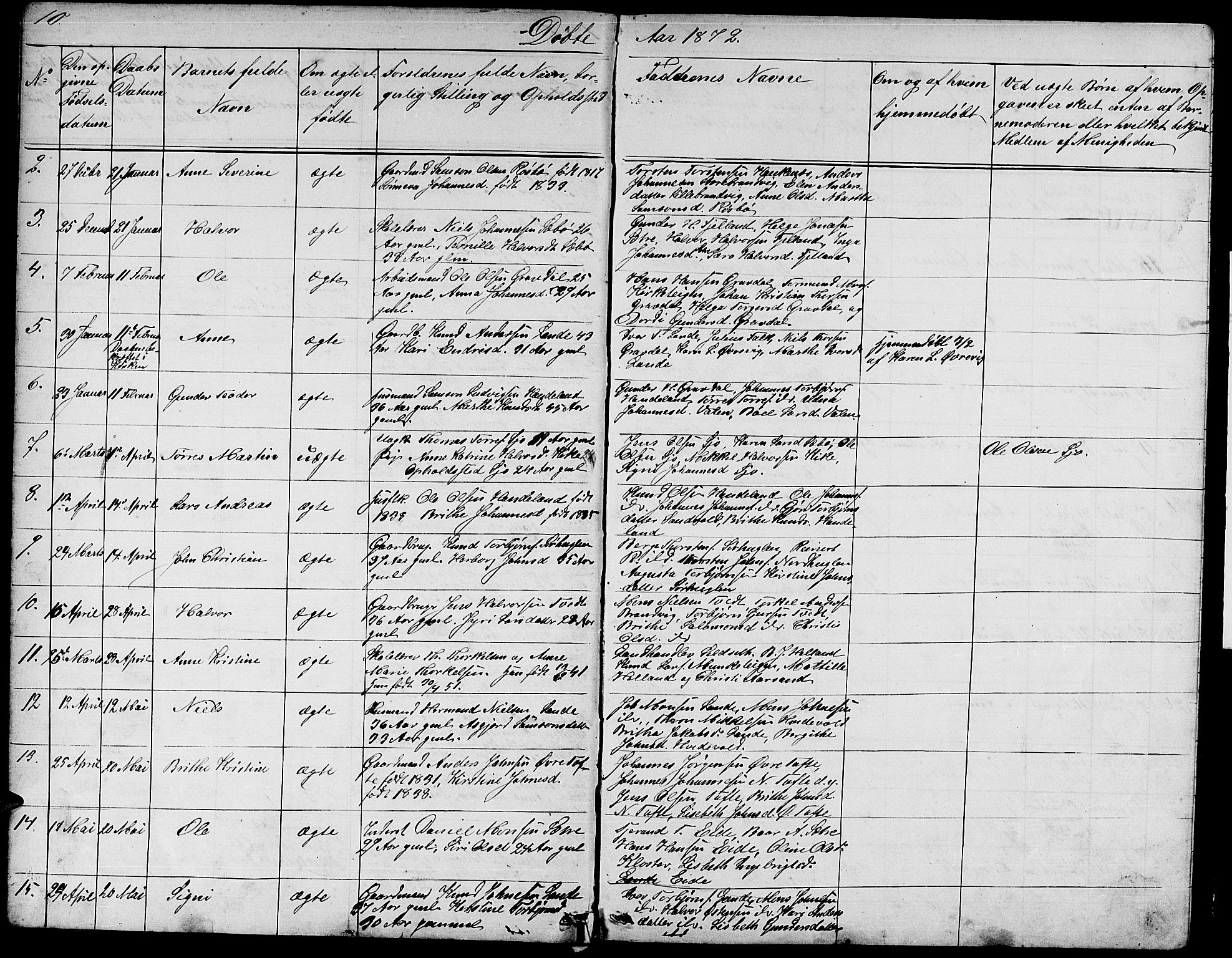 Fjelberg sokneprestembete, SAB/A-75201/H/Hab: Parish register (copy) no. B 3, 1868-1888, p. 10