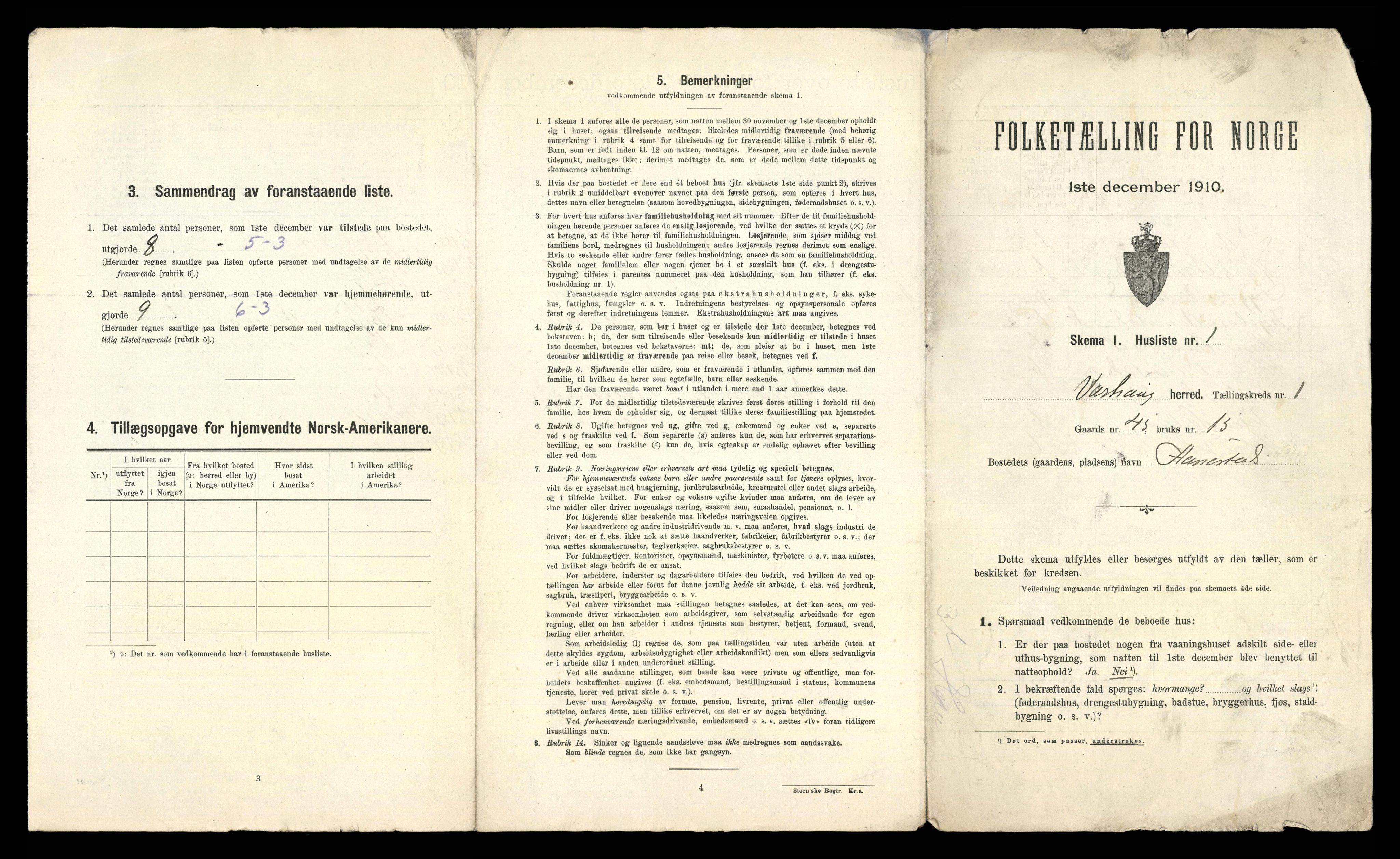 RA, 1910 census for Varhaug, 1910, p. 23