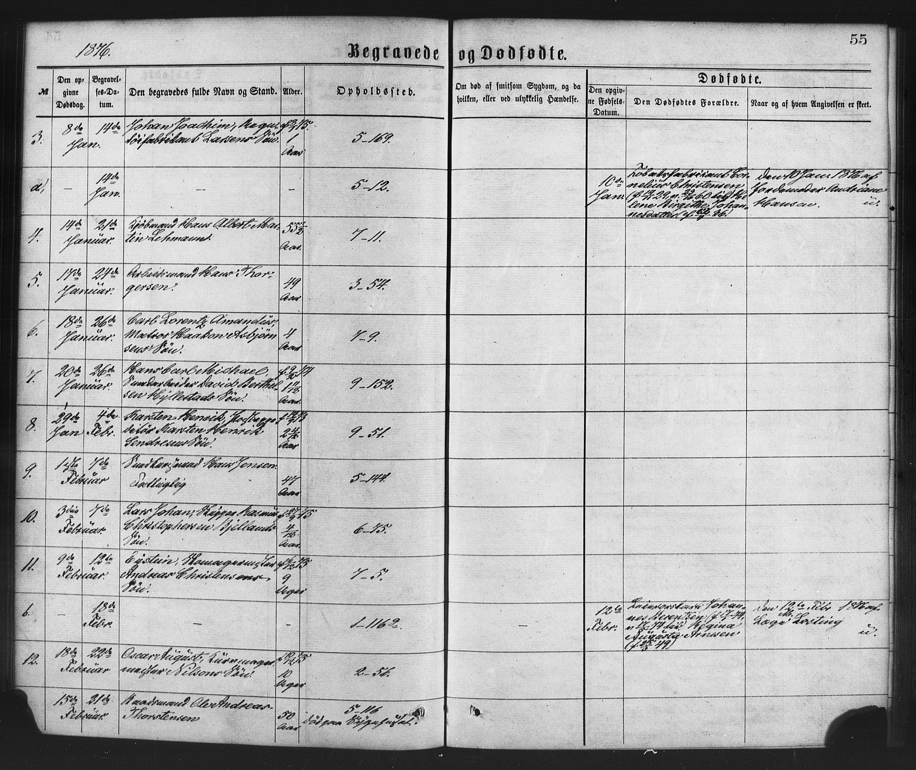 Nykirken Sokneprestembete, AV/SAB-A-77101/H/Haa/L0043: Parish register (official) no. E 3, 1869-1882, p. 55