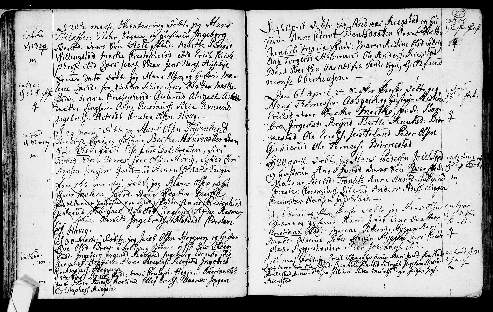 Røyken kirkebøker, SAKO/A-241/F/Fa/L0003: Parish register (official) no. 3, 1782-1813, p. 25