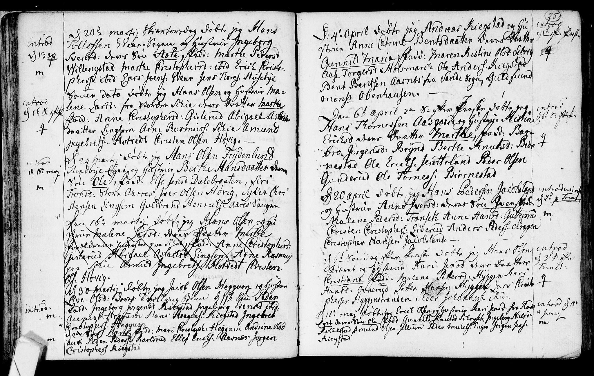 Røyken kirkebøker, AV/SAKO-A-241/F/Fa/L0003: Parish register (official) no. 3, 1782-1813, p. 25