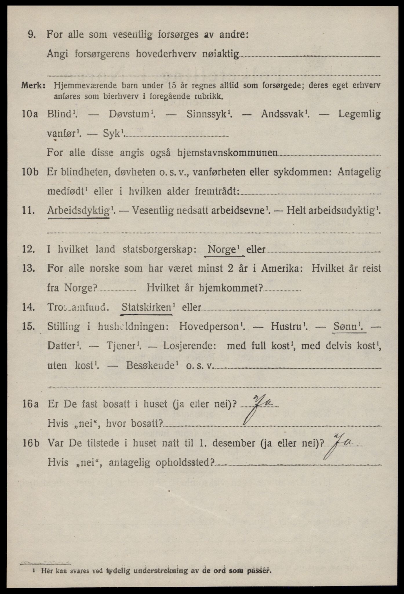 SAT, 1920 census for Aukra, 1920, p. 6940