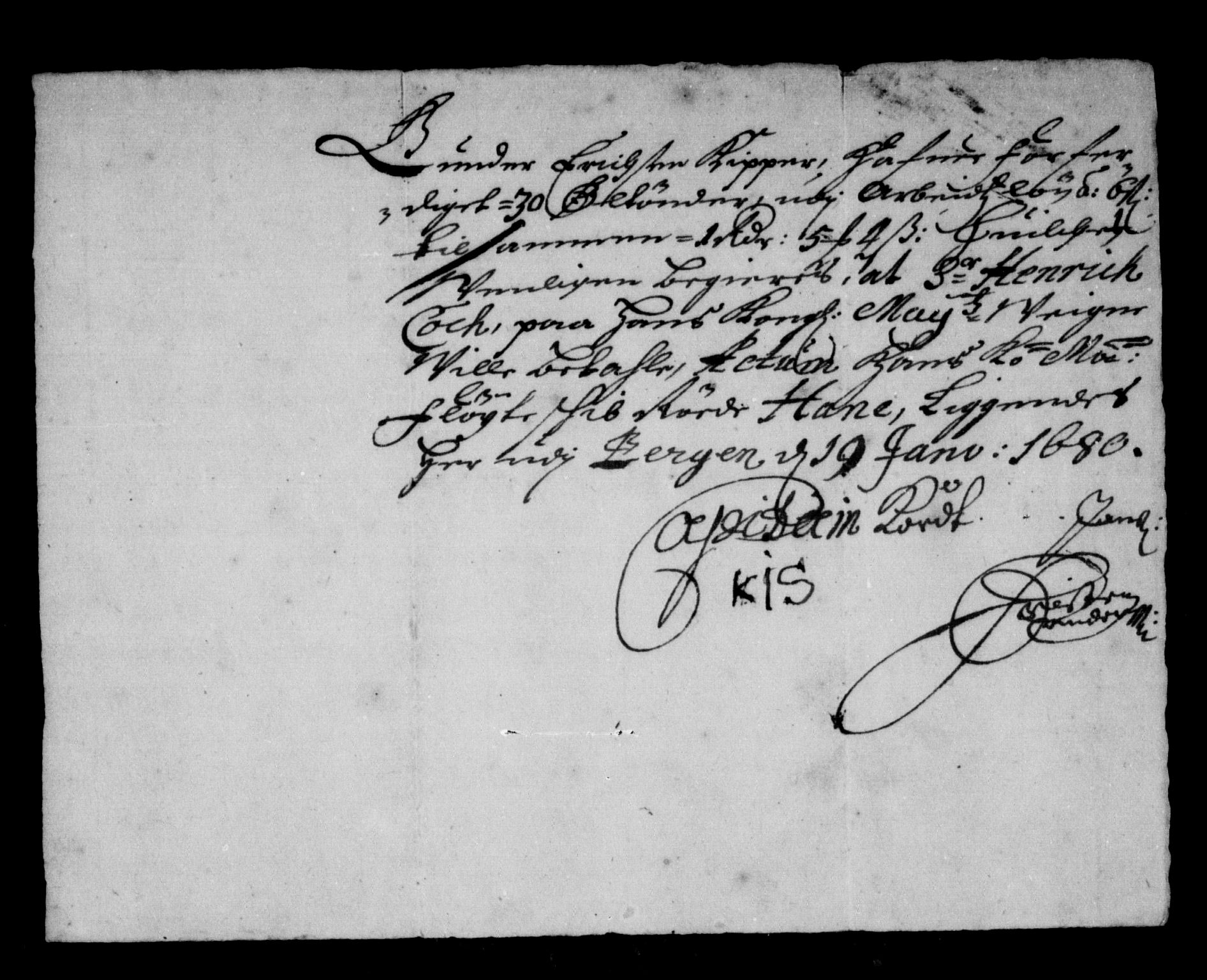 Rentekammeret inntil 1814, Reviderte regnskaper, Stiftamtstueregnskaper, Bergen stiftamt, AV/RA-EA-6043/R/Rc/L0057: Bergen stiftamt, 1675-1680