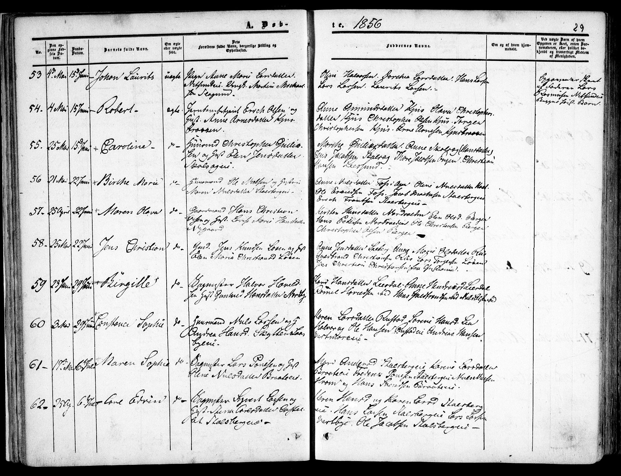 Skedsmo prestekontor Kirkebøker, SAO/A-10033a/F/Fa/L0010: Parish register (official) no. I 10, 1854-1865, p. 29
