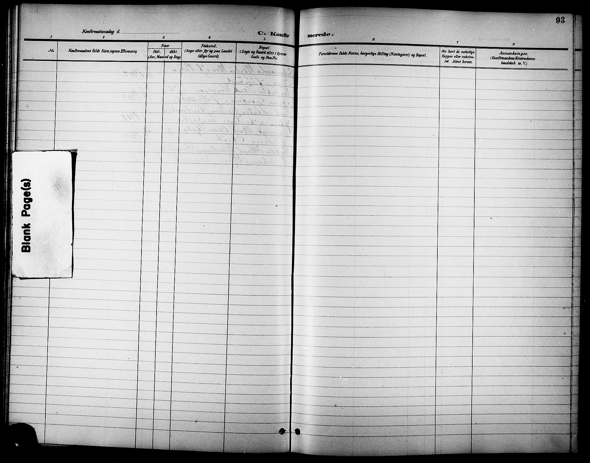 Ministerialprotokoller, klokkerbøker og fødselsregistre - Sør-Trøndelag, SAT/A-1456/621/L0460: Parish register (copy) no. 621C03, 1896-1914, p. 93