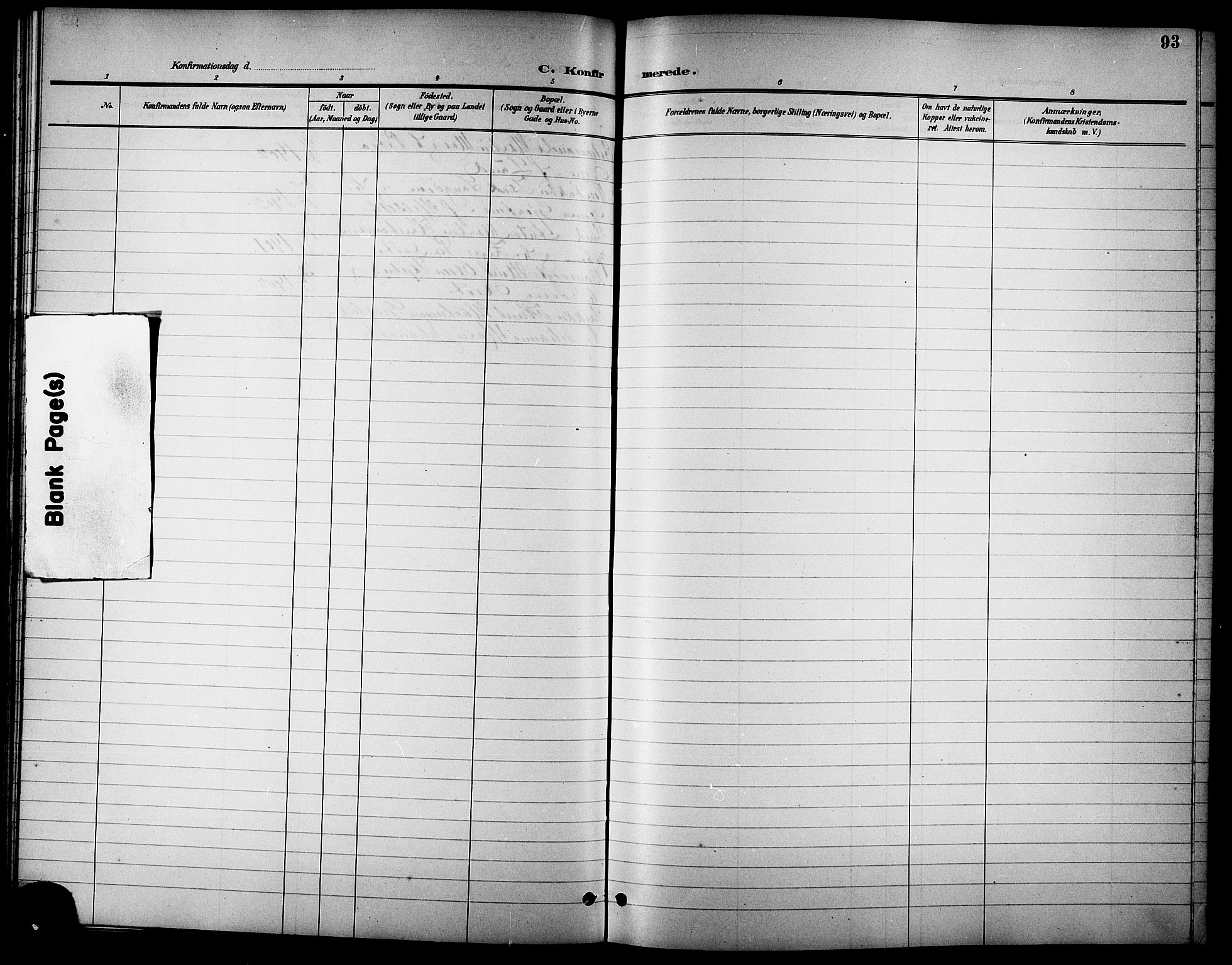 Ministerialprotokoller, klokkerbøker og fødselsregistre - Sør-Trøndelag, AV/SAT-A-1456/621/L0460: Parish register (copy) no. 621C03, 1896-1914, p. 93