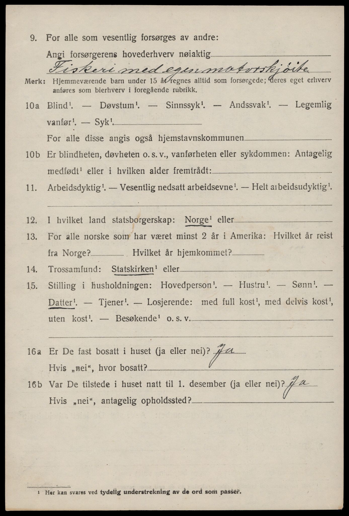 SAST, 1920 census for Åkra, 1920, p. 2975