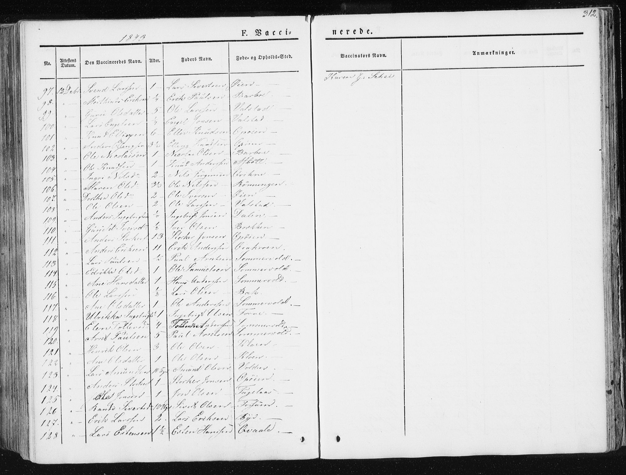 Ministerialprotokoller, klokkerbøker og fødselsregistre - Sør-Trøndelag, AV/SAT-A-1456/668/L0805: Parish register (official) no. 668A05, 1840-1853, p. 312