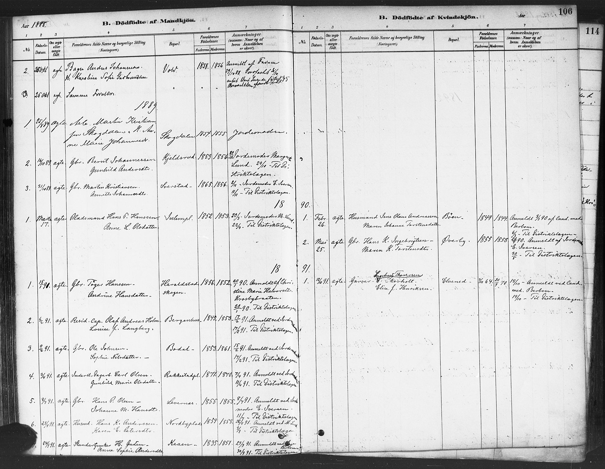 Rakkestad prestekontor Kirkebøker, AV/SAO-A-2008/F/Fa/L0012: Parish register (official) no. I 12, 1878-1893, p. 106