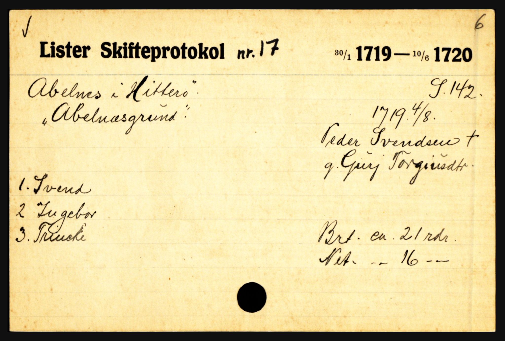 Lister sorenskriveri, AV/SAK-1221-0003/H, p. 7