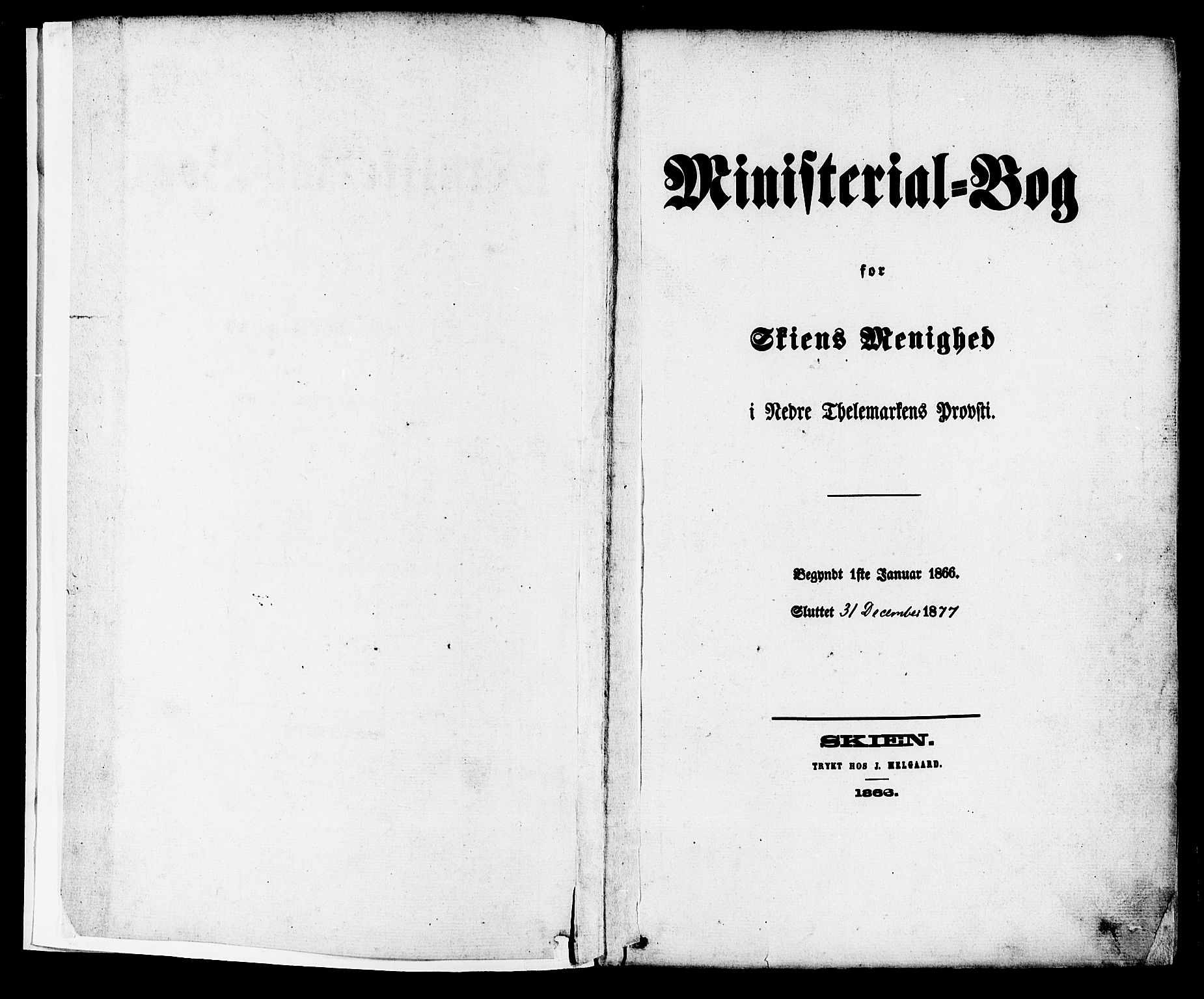 Skien kirkebøker, SAKO/A-302/F/Fa/L0008: Parish register (official) no. 8, 1866-1877