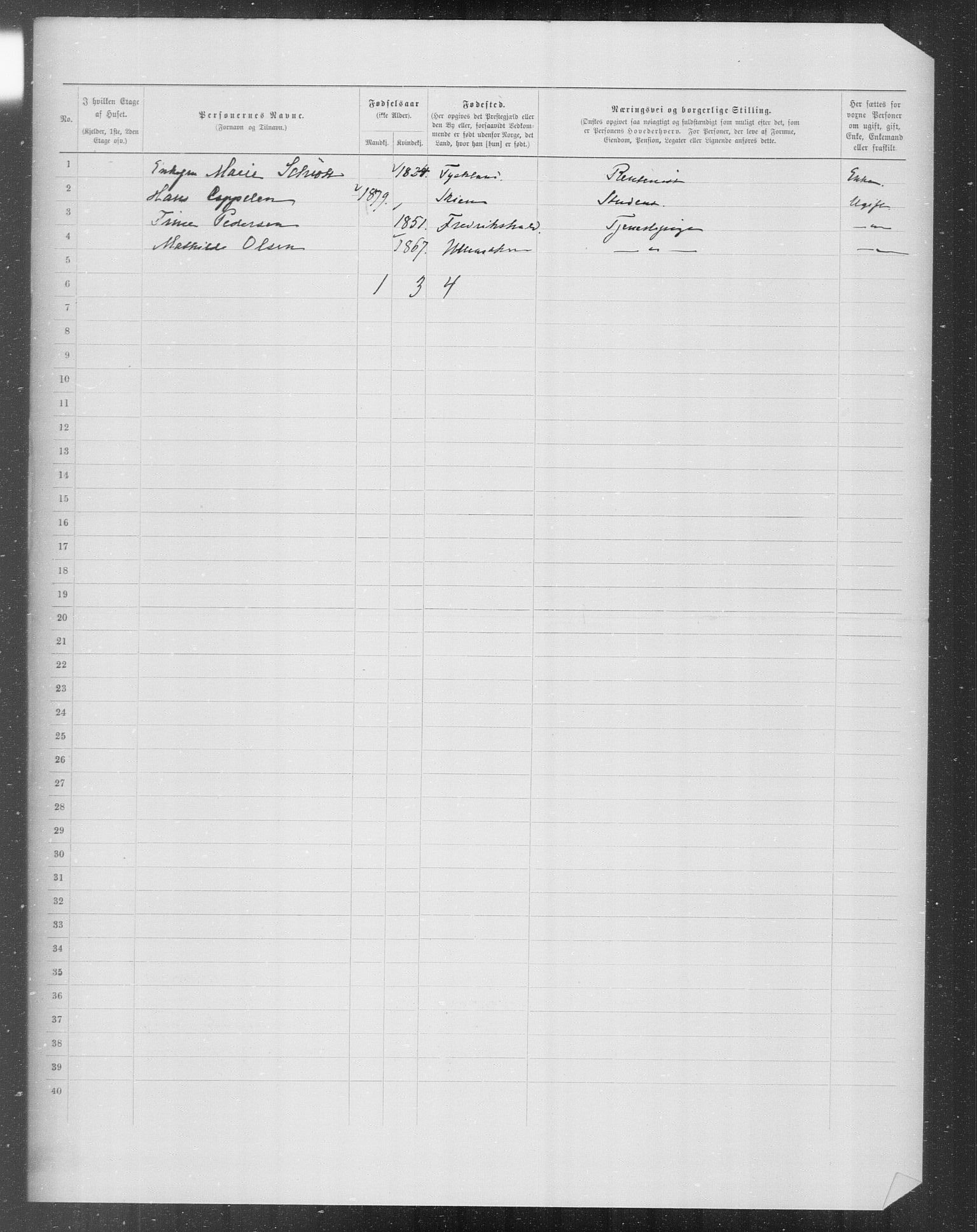 OBA, Municipal Census 1899 for Kristiania, 1899, p. 7144