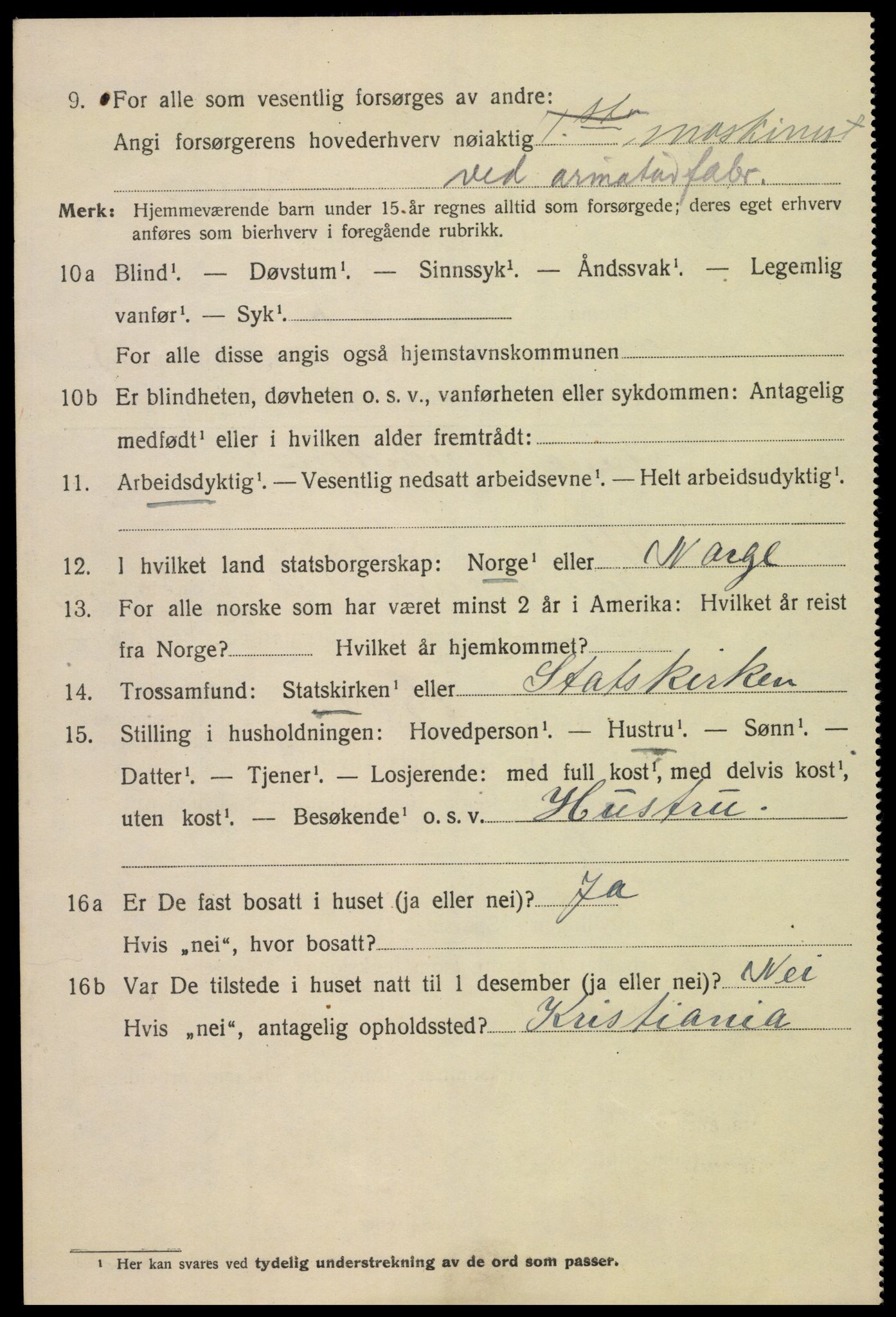 SAK, 1920 census for Kristiansand, 1920, p. 40572