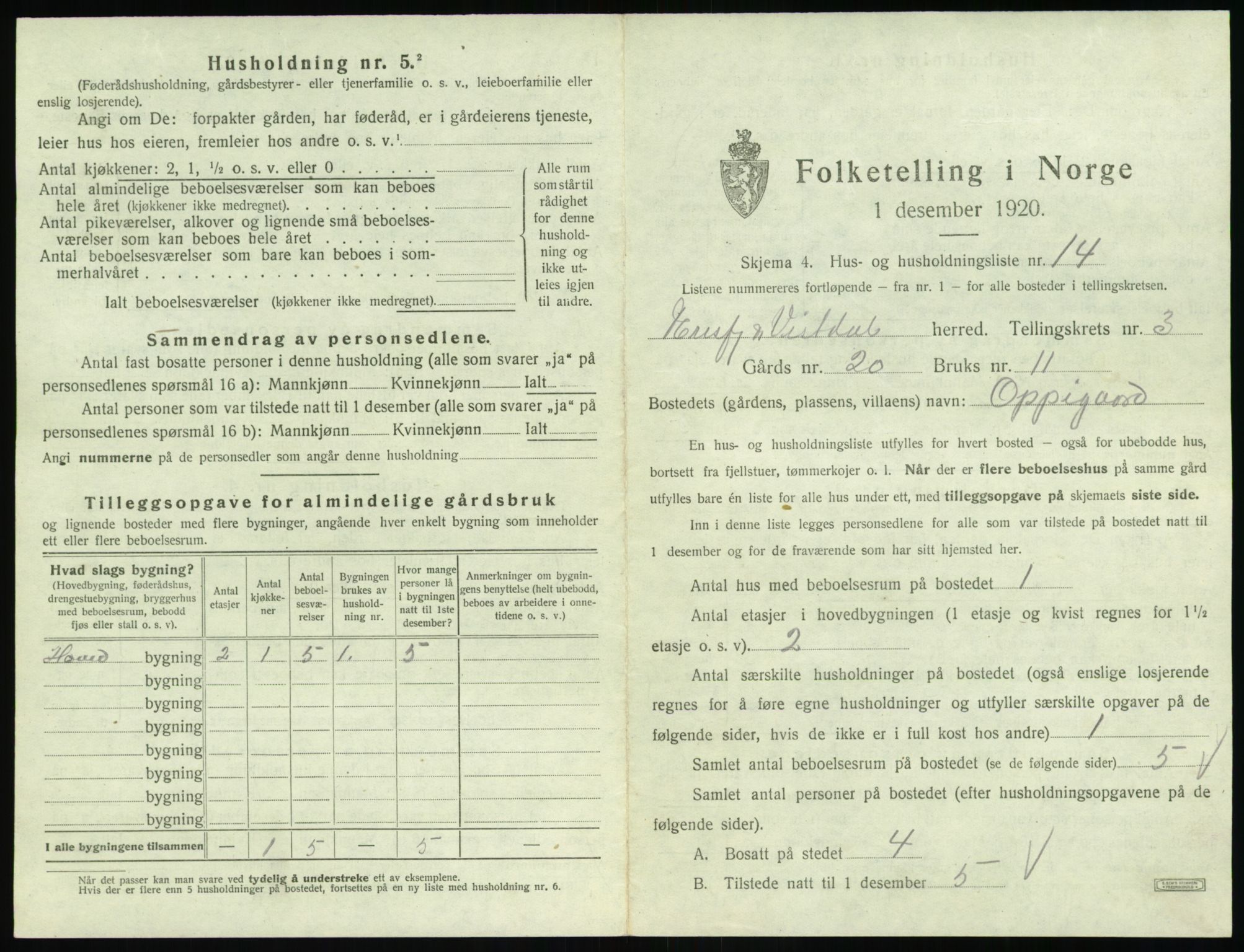 SAT, 1920 census for Eresfjord og Vistdal, 1920, p. 259