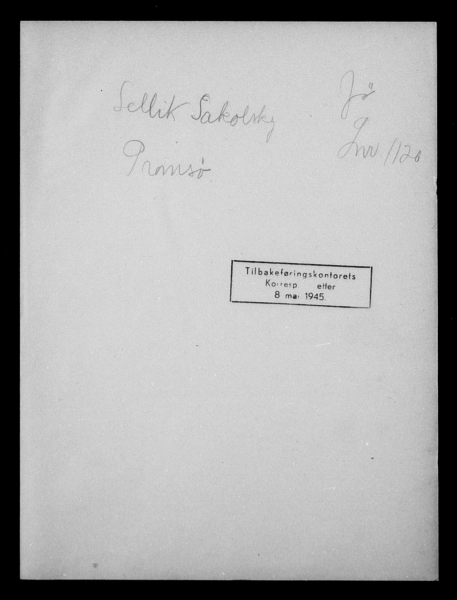 Justisdepartementet, Tilbakeføringskontoret for inndratte formuer, AV/RA-S-1564/H/Hc/Hcb/L0915: --, 1945-1947, p. 300