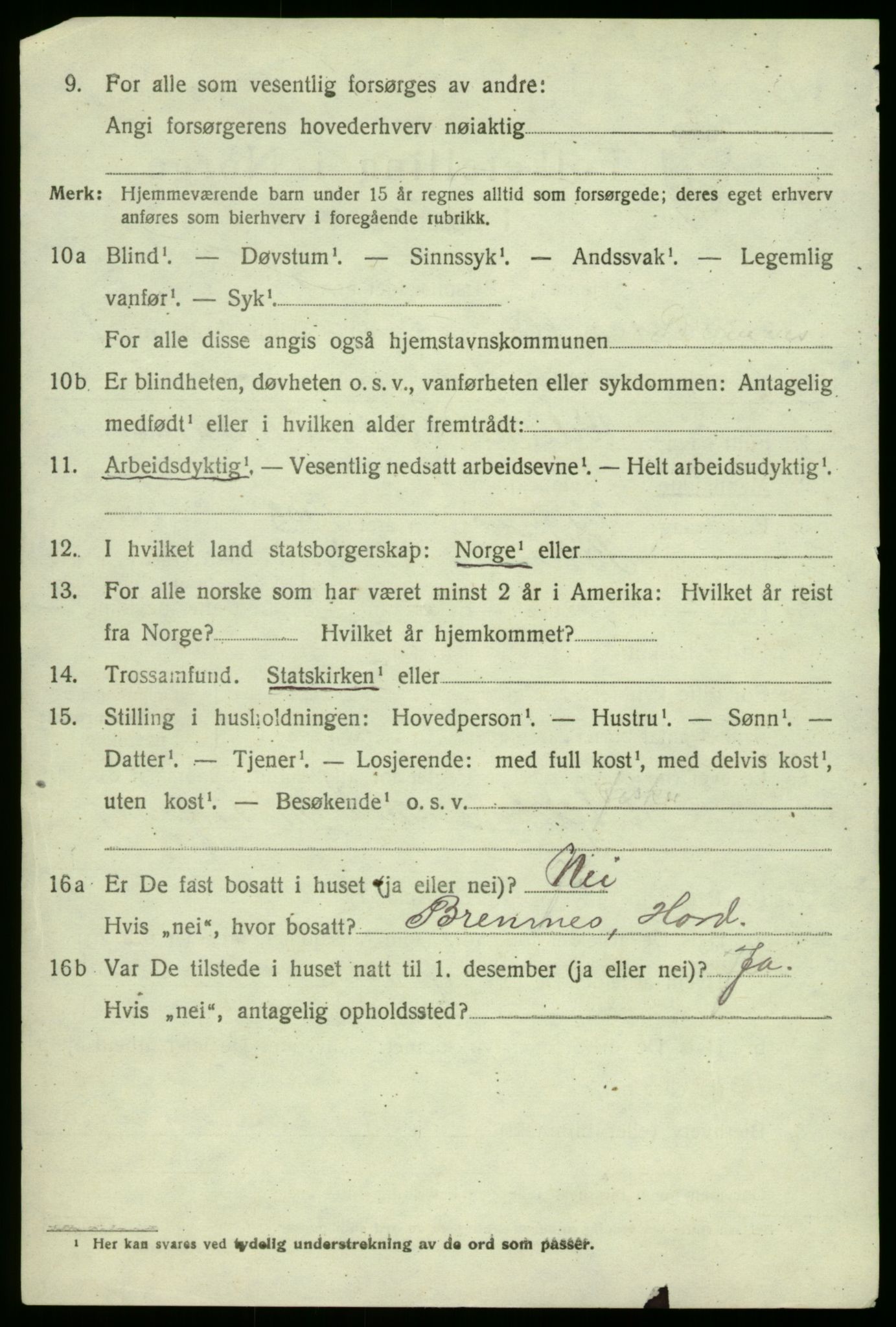 SAB, 1920 census for Austevoll, 1920, p. 903