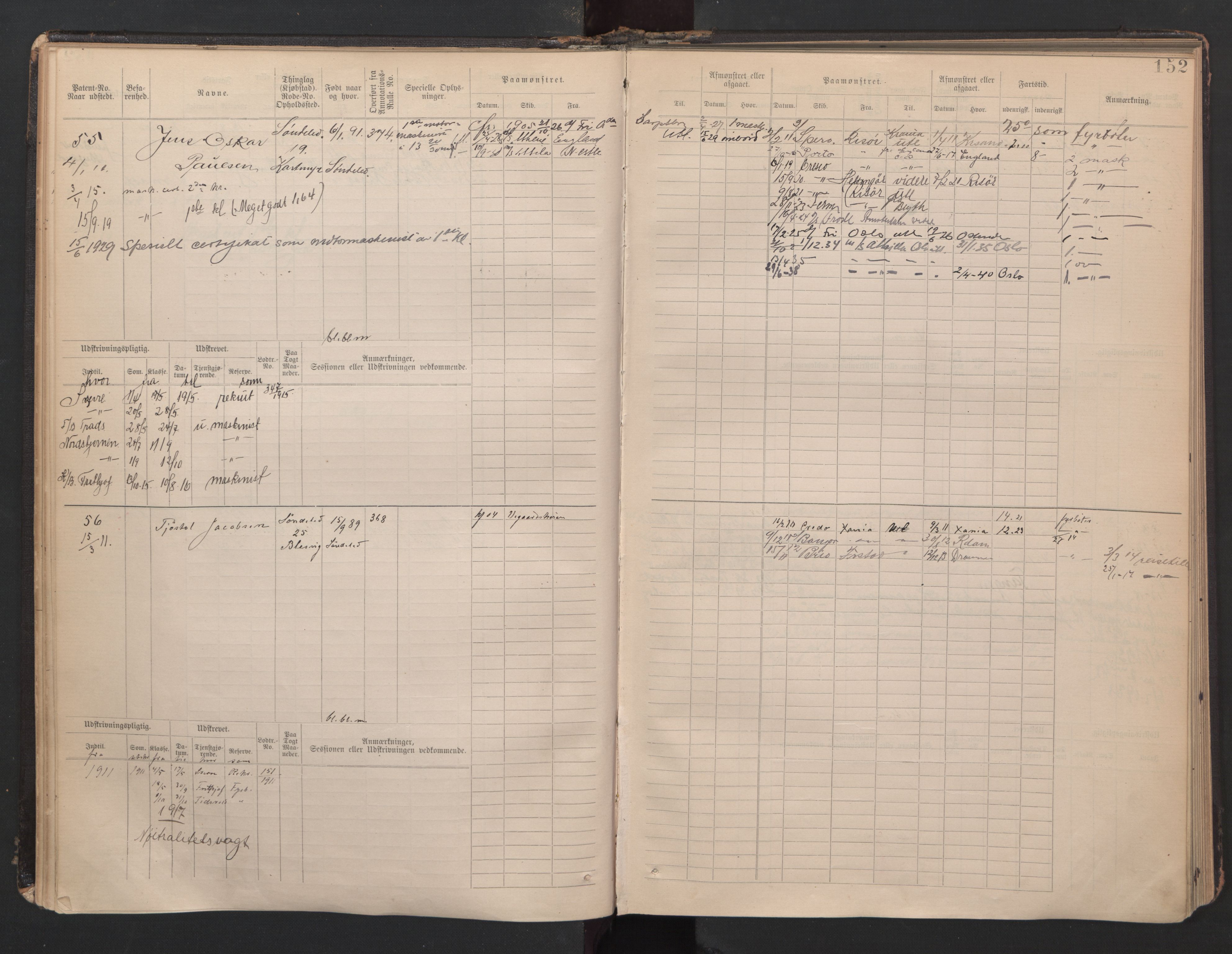 Risør mønstringskrets, AV/SAK-2031-0010/F/Fb/L0007: Hovedrulle B nr 1-265, Q-7, 1894-1948, p. 31