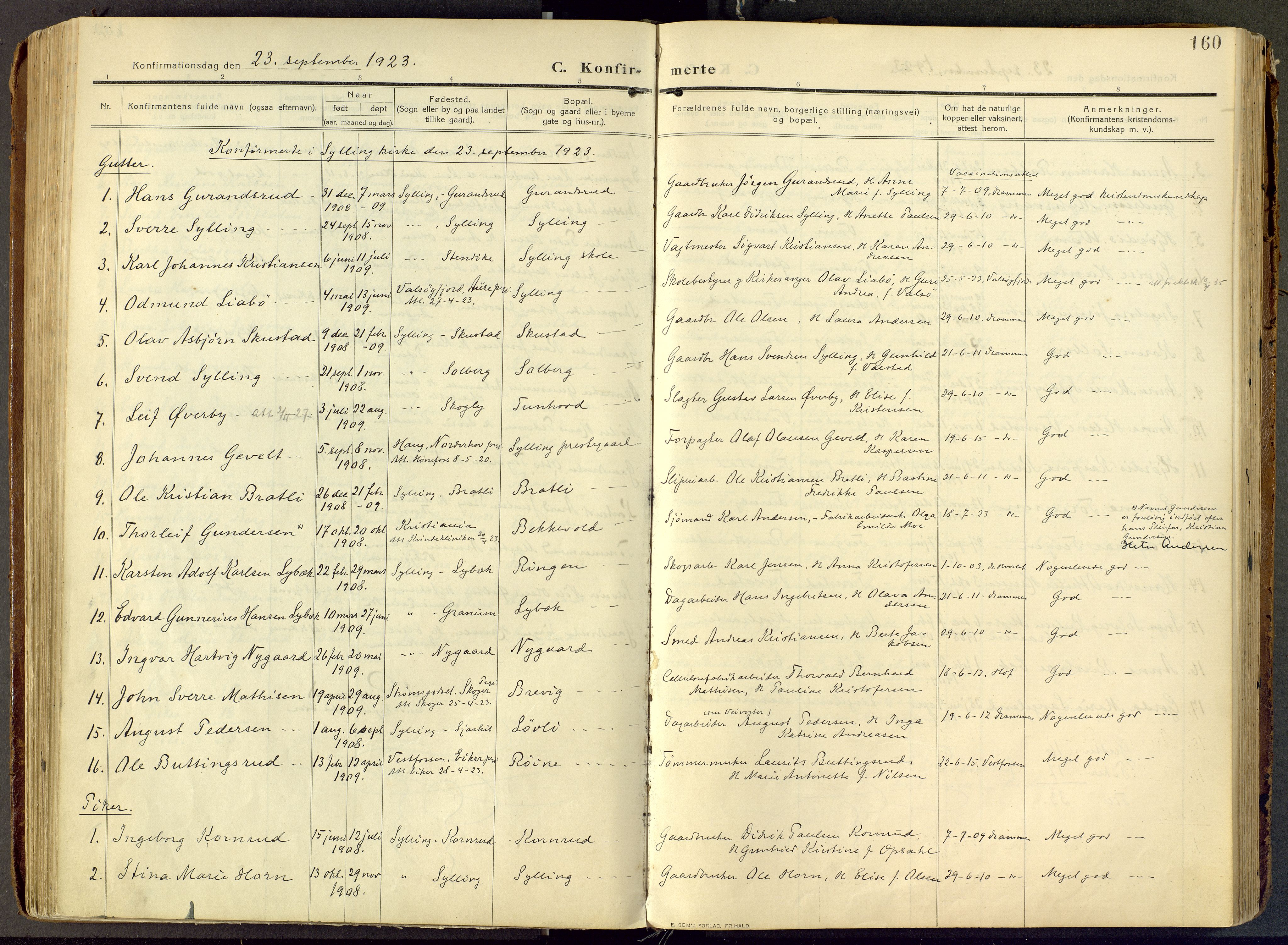 Parish register (official) no. III 1, 1910-1936, p. 160