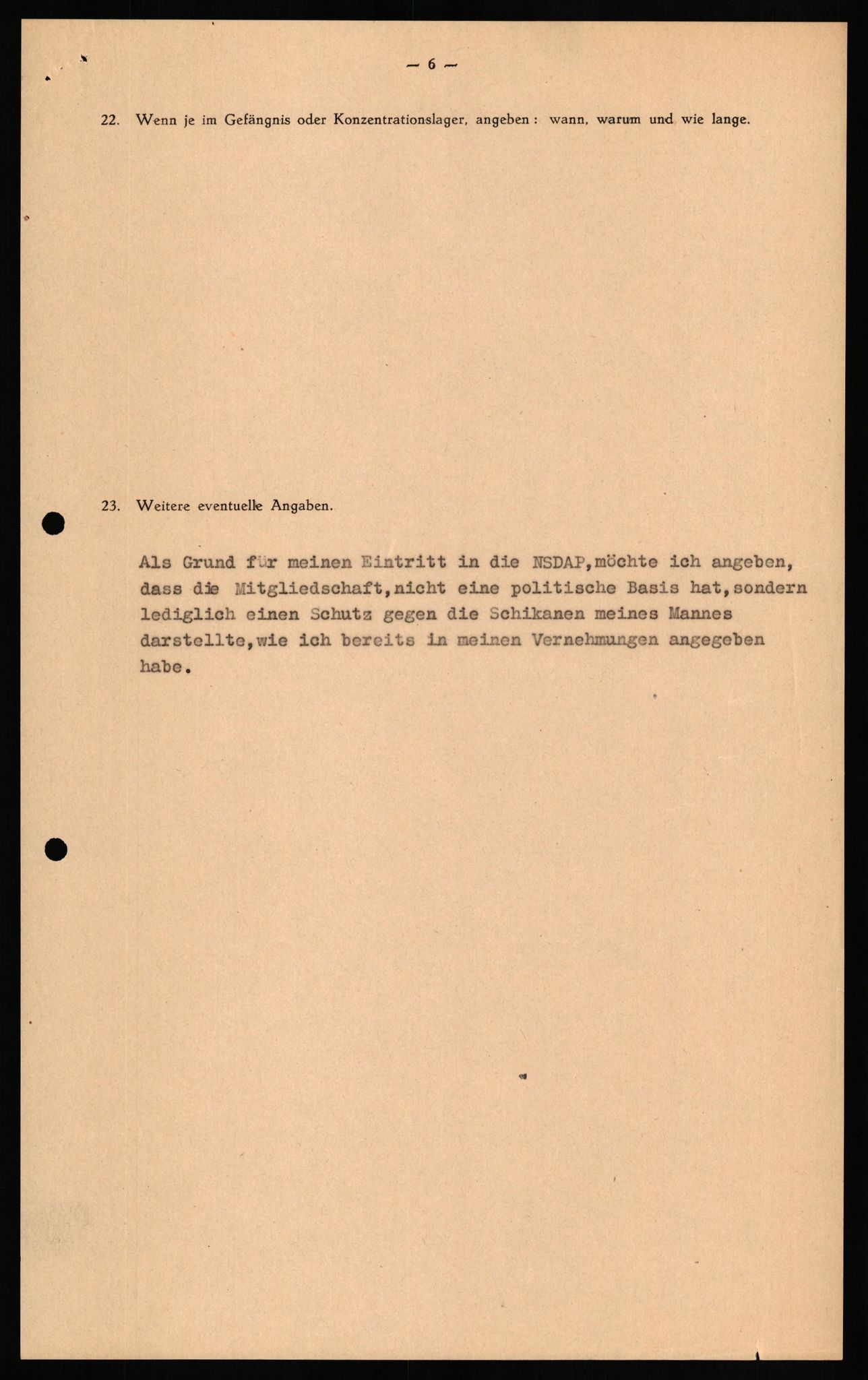 Forsvaret, Forsvarets overkommando II, AV/RA-RAFA-3915/D/Db/L0027: CI Questionaires. Tyske okkupasjonsstyrker i Norge. Tyskere., 1945-1946, p. 275