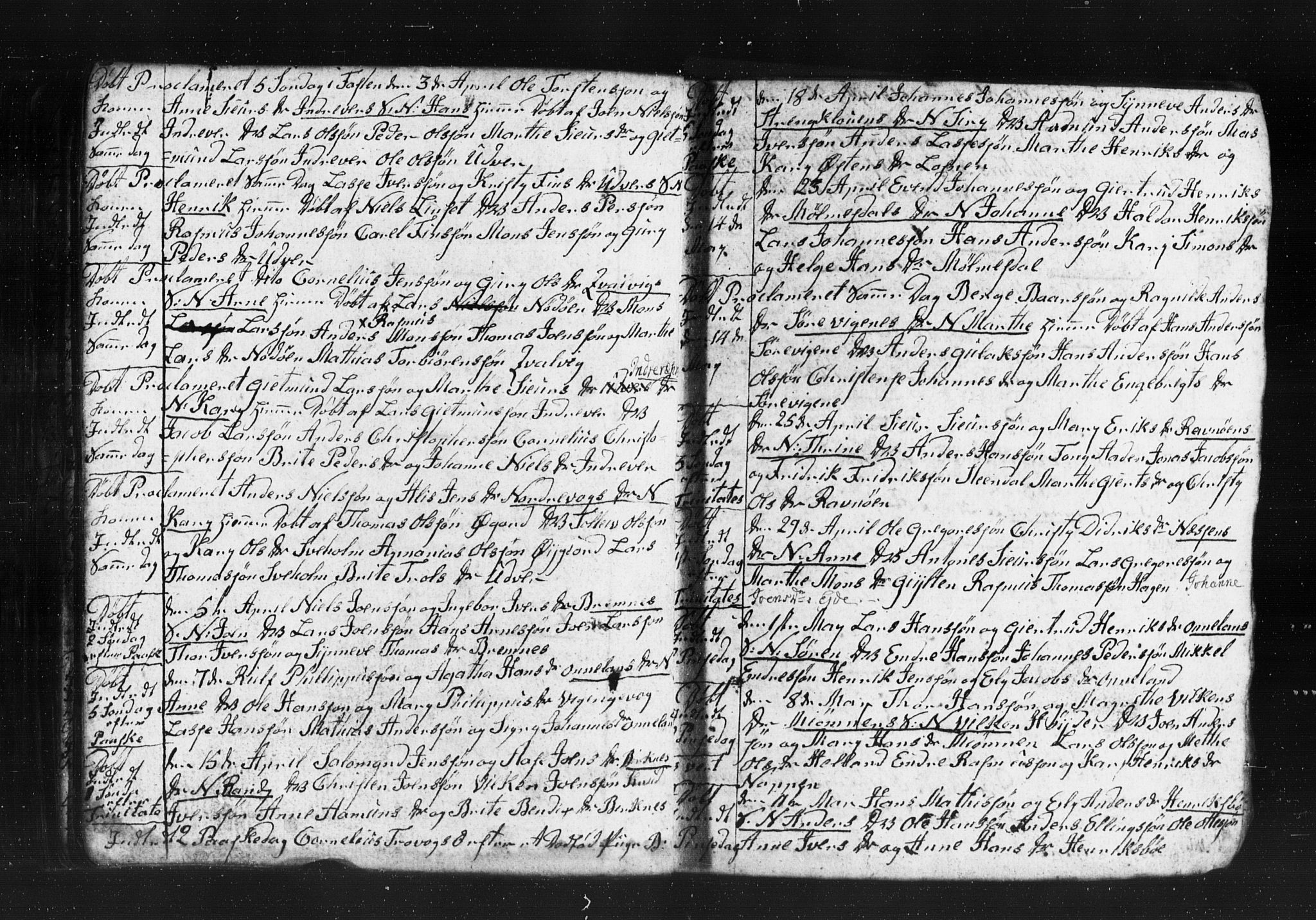 Gulen sokneprestembete, AV/SAB-A-80201/H/Hab: Parish register (copy) no. A 2, 1791-1814