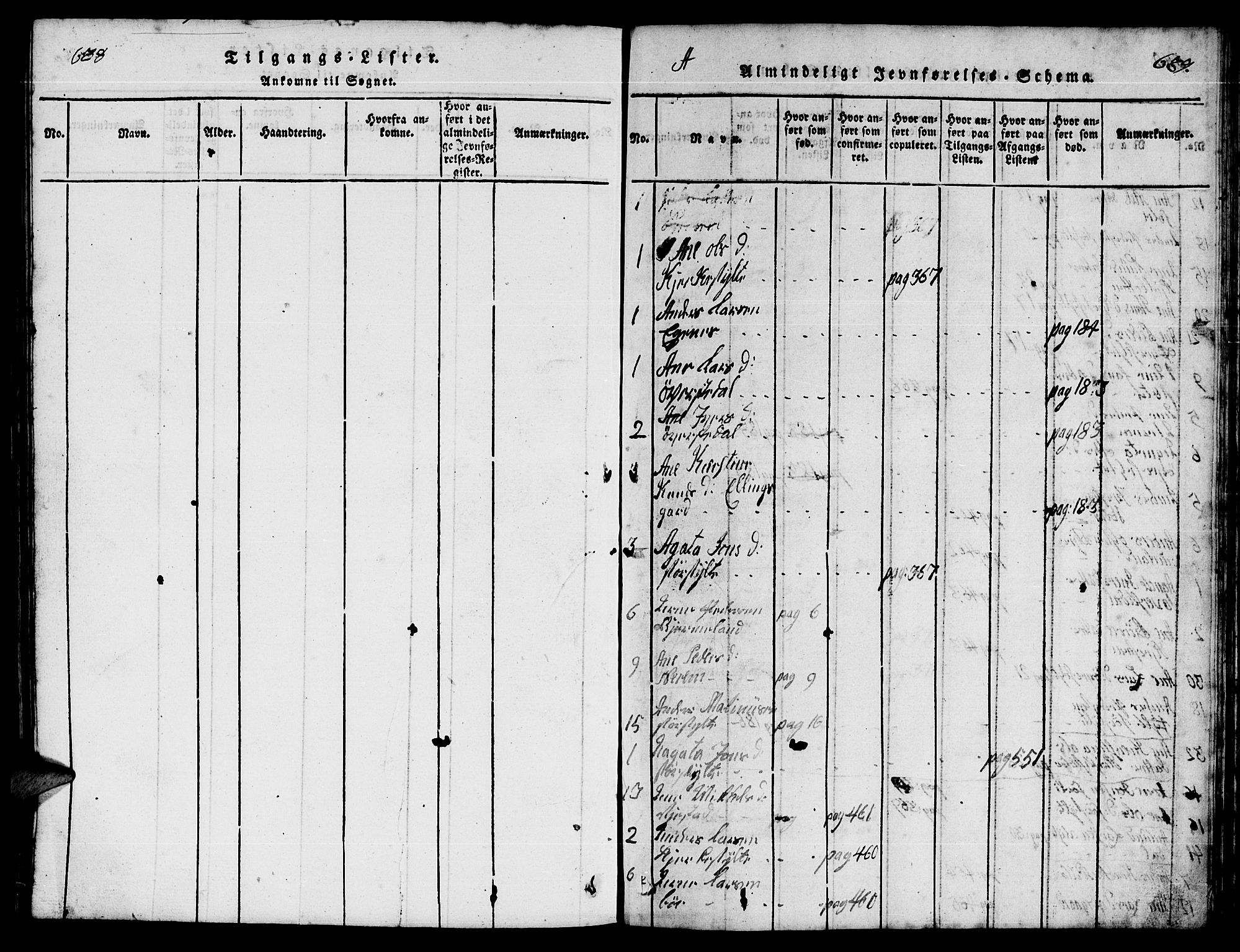 Ministerialprotokoller, klokkerbøker og fødselsregistre - Møre og Romsdal, AV/SAT-A-1454/541/L0546: Parish register (copy) no. 541C01, 1818-1856, p. 688-689