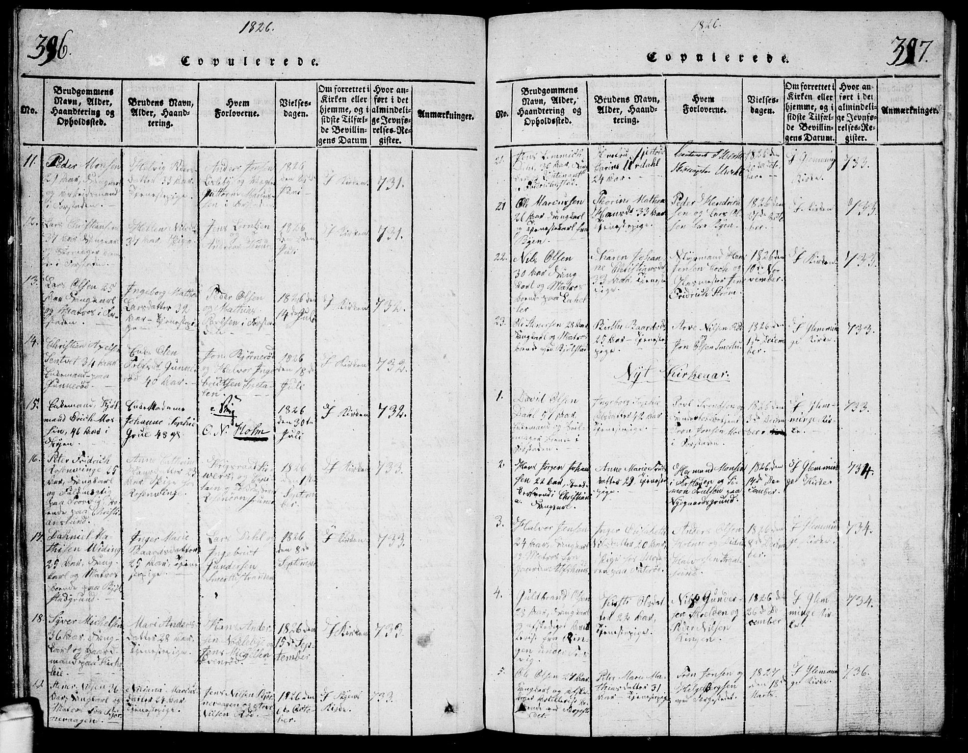 Glemmen prestekontor Kirkebøker, SAO/A-10908/G/Ga/L0001: Parish register (copy) no. 1, 1816-1838, p. 396-397