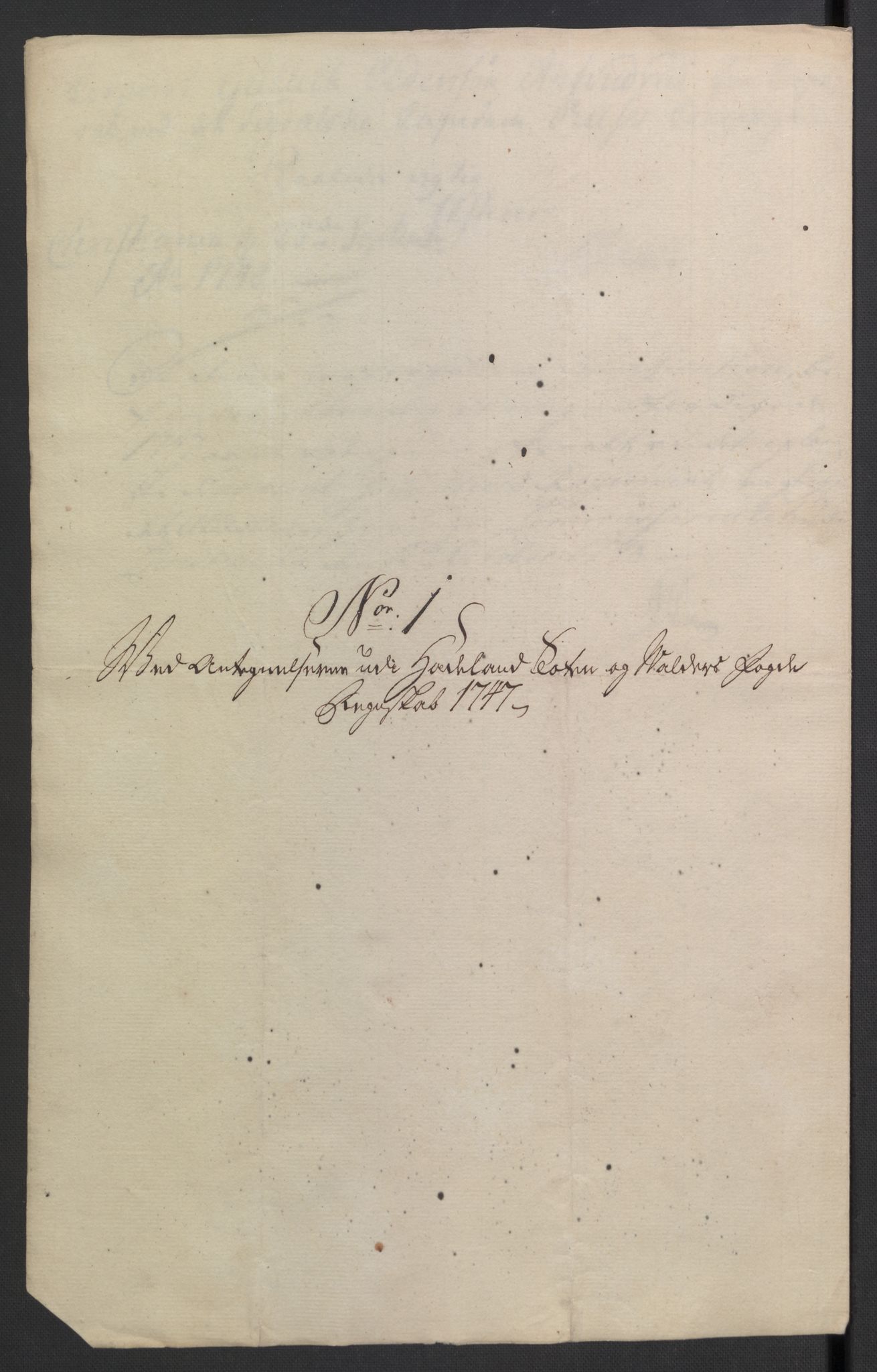 Rentekammeret inntil 1814, Reviderte regnskaper, Fogderegnskap, RA/EA-4092/R18/L1346: Fogderegnskap Hadeland, Toten og Valdres, 1747-1748, p. 259