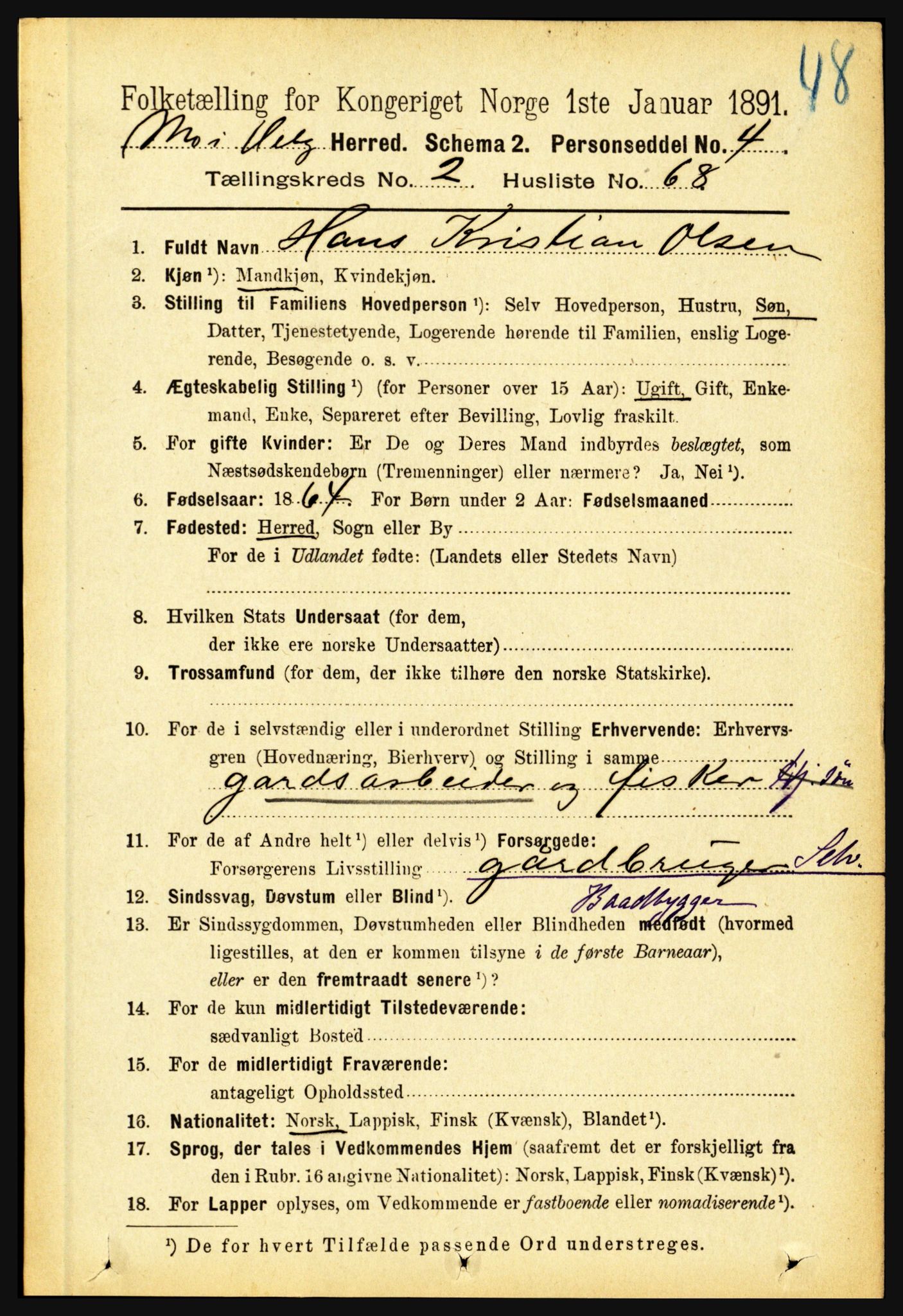 RA, 1891 census for 1833 Mo, 1891, p. 1021