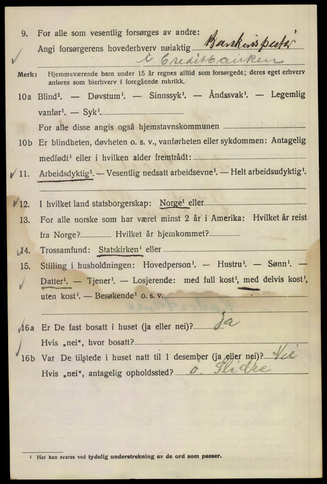 SAO, 1920 census for Kristiania, 1920, p. 366926