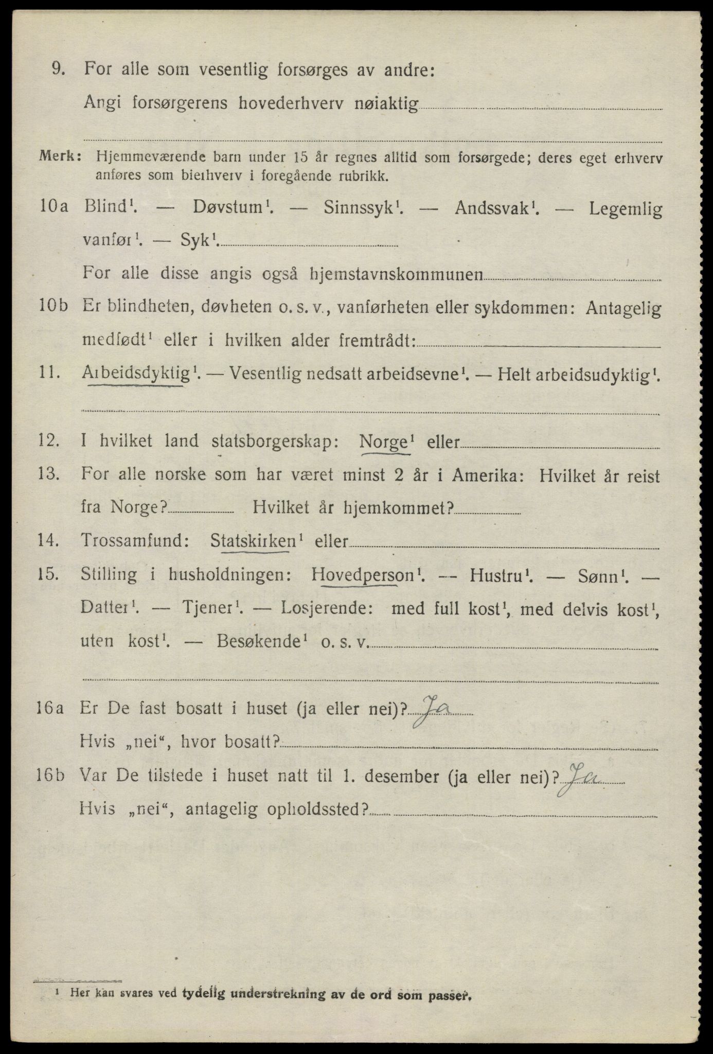 SAO, 1920 census for Ullensaker, 1920, p. 5532